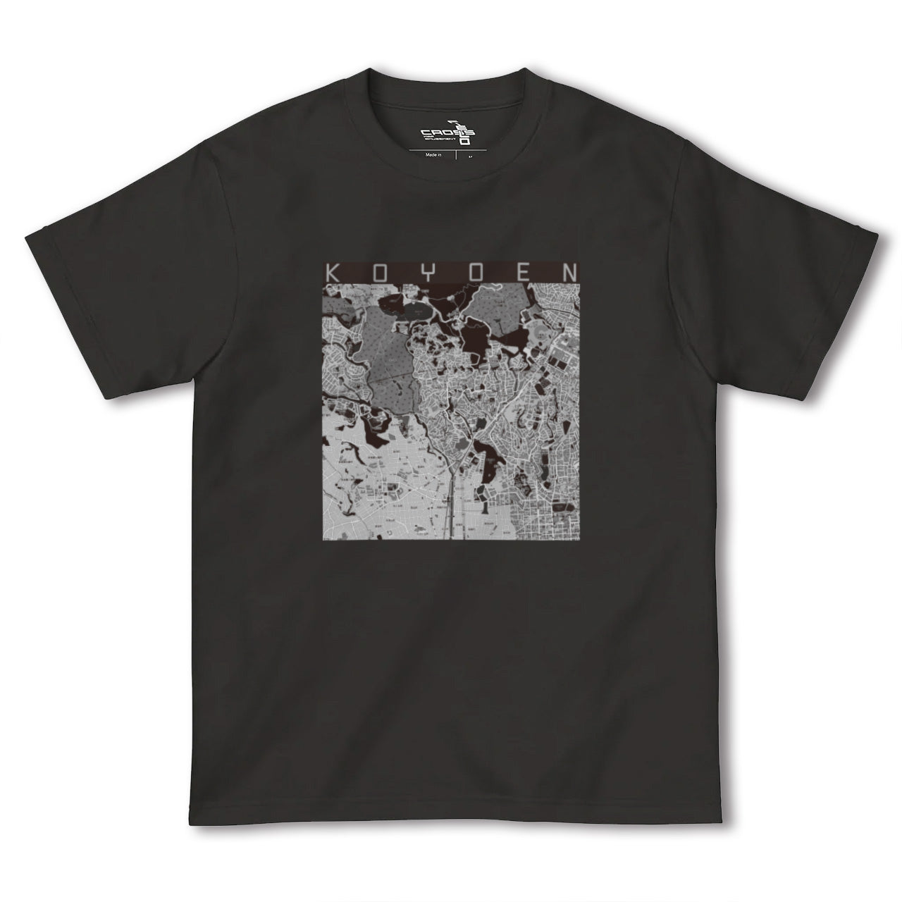 【甲陽園(兵庫県)】地図柄ヘビーウェイトTシャツ