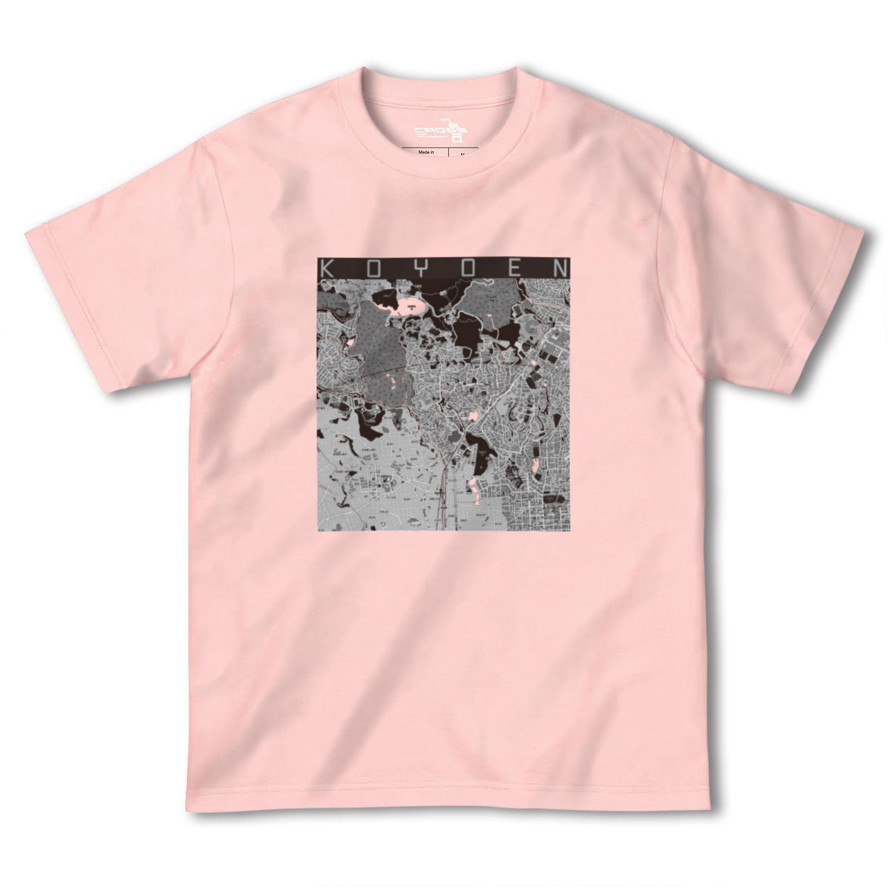 【甲陽園(兵庫県)】地図柄ヘビーウェイトTシャツ