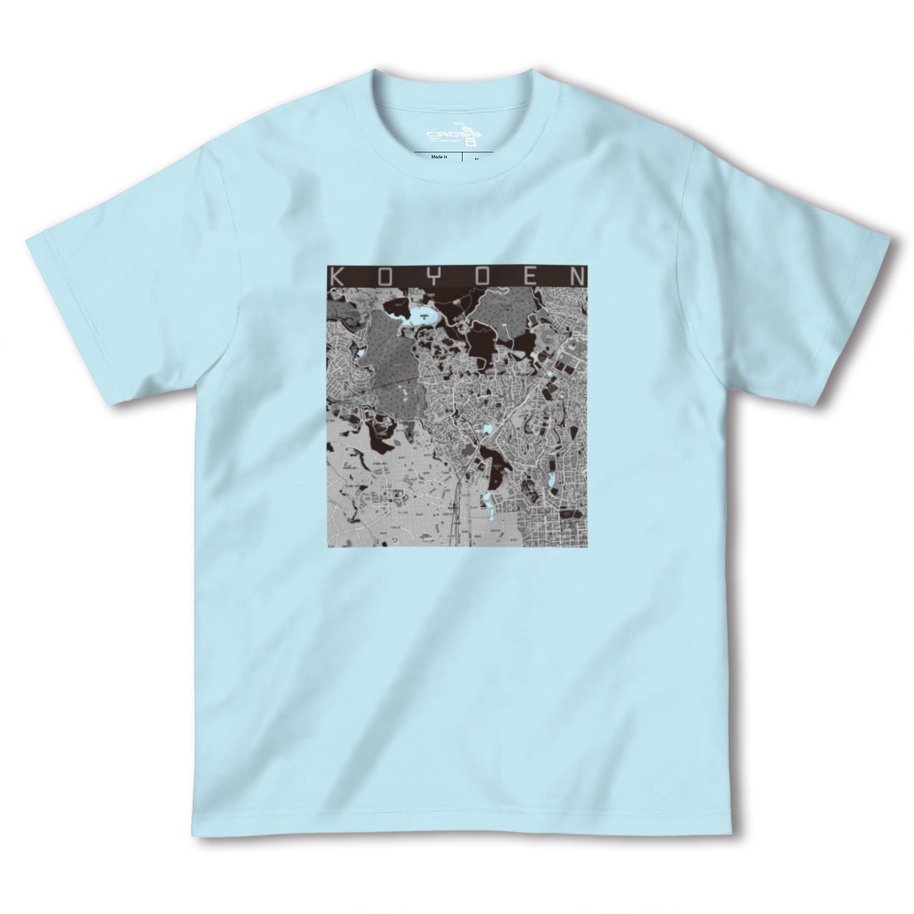 【甲陽園(兵庫県)】地図柄ヘビーウェイトTシャツ