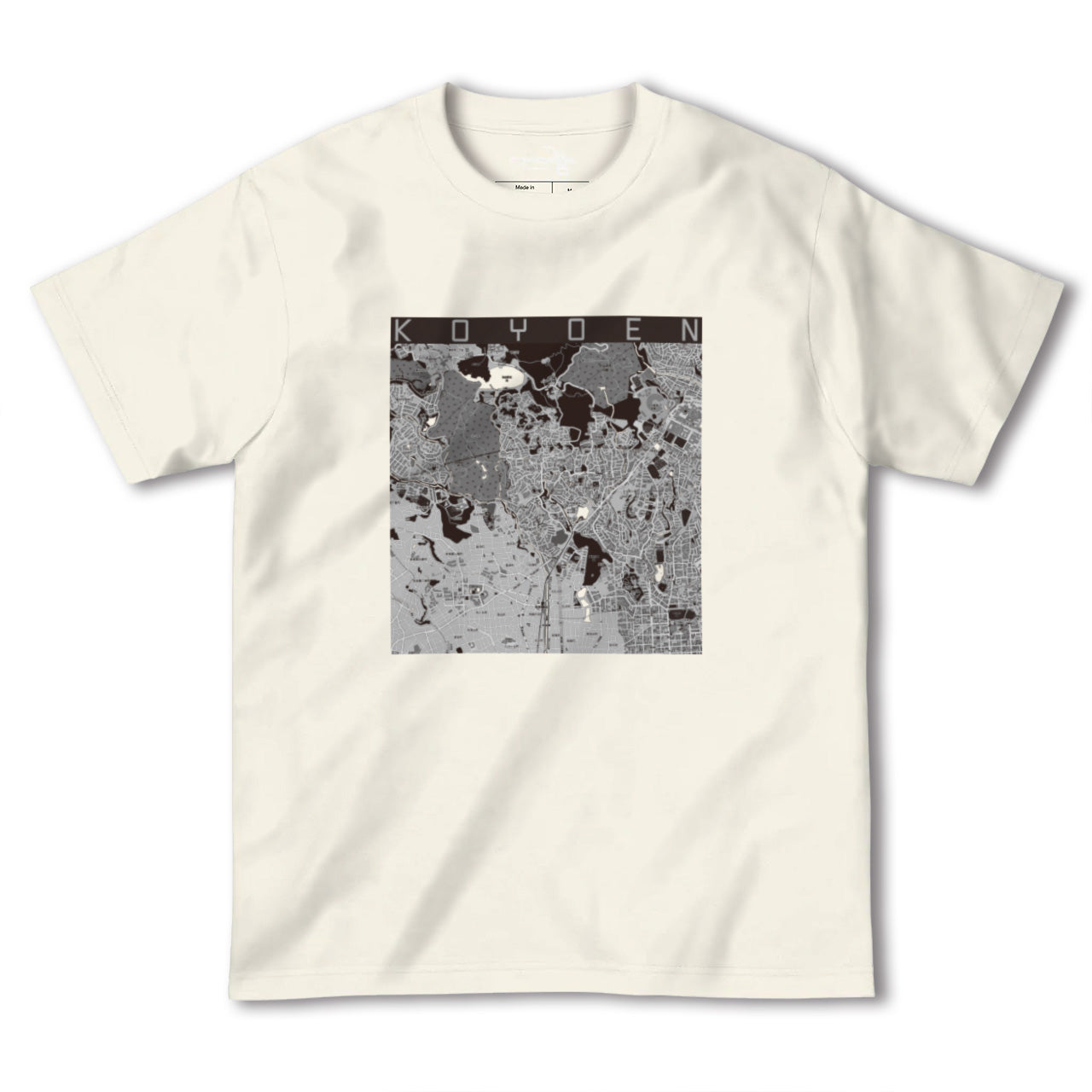 【甲陽園(兵庫県)】地図柄ヘビーウェイトTシャツ