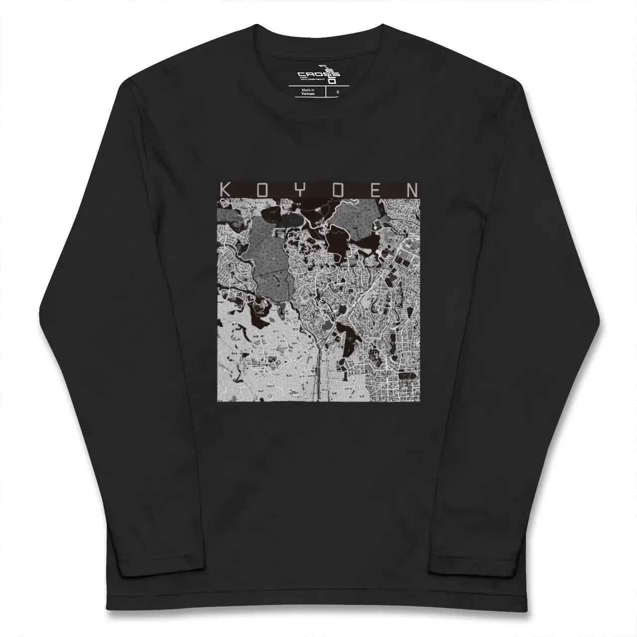 【甲陽園(兵庫県)】地図柄ロングスリーブTシャツ
