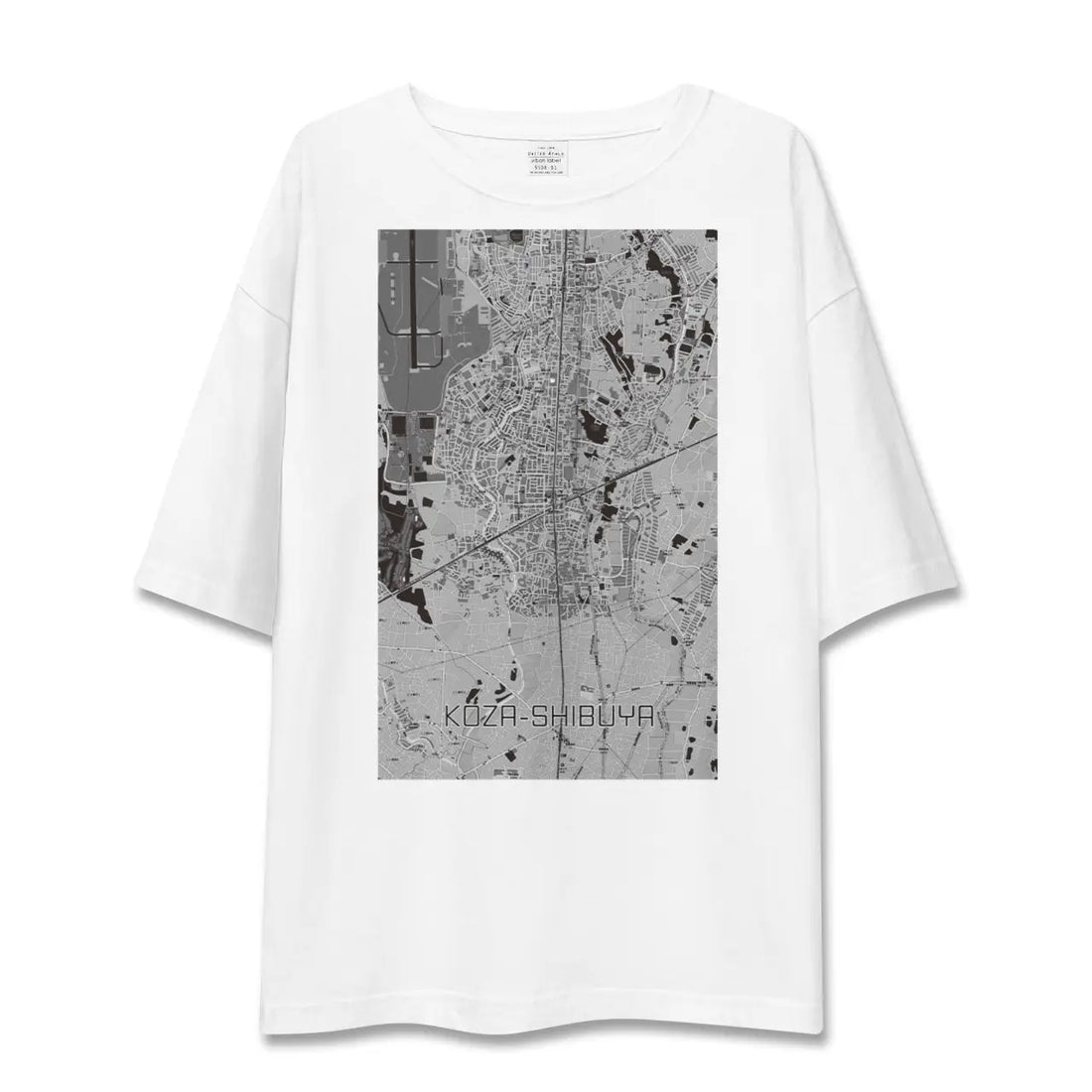 【高座渋谷(神奈川県)】地図柄ビッグシルエットTシャツ