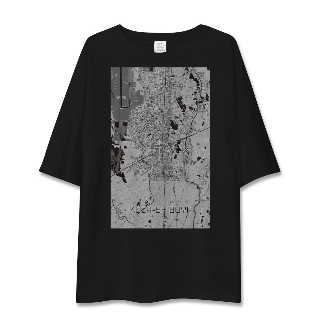 【高座渋谷(神奈川県)】地図柄ビッグシルエットTシャツ