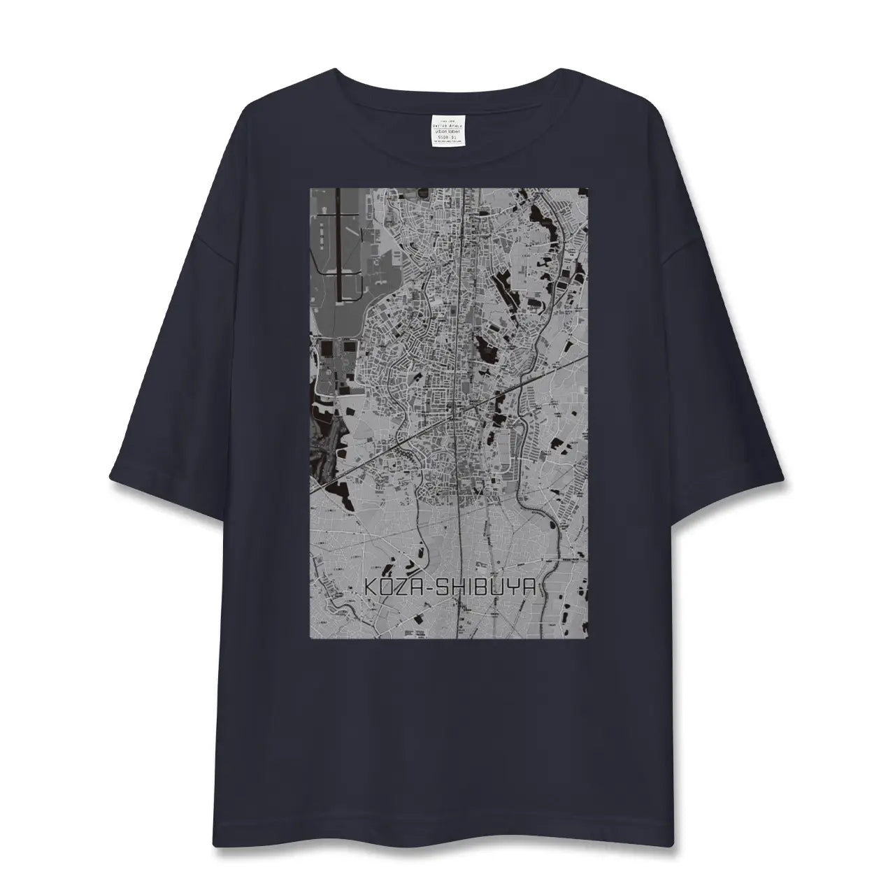 【高座渋谷(神奈川県)】地図柄ビッグシルエットTシャツ