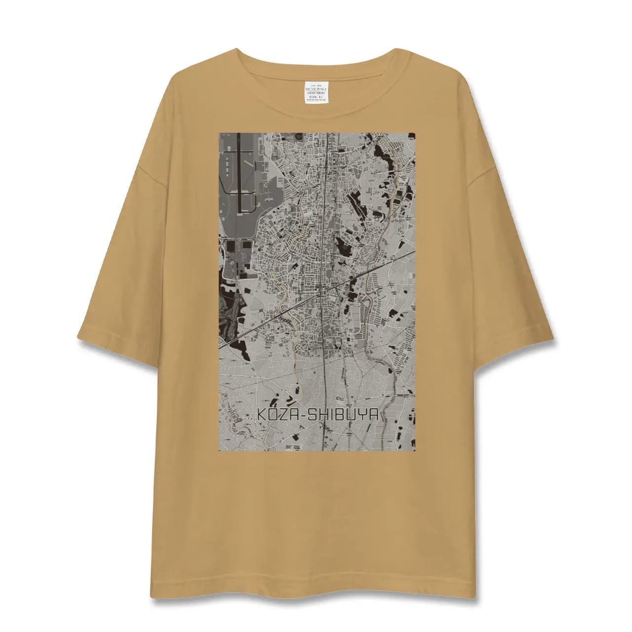 【高座渋谷(神奈川県)】地図柄ビッグシルエットTシャツ