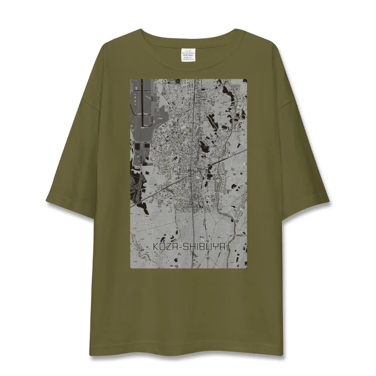 【高座渋谷(神奈川県)】地図柄ビッグシルエットTシャツ