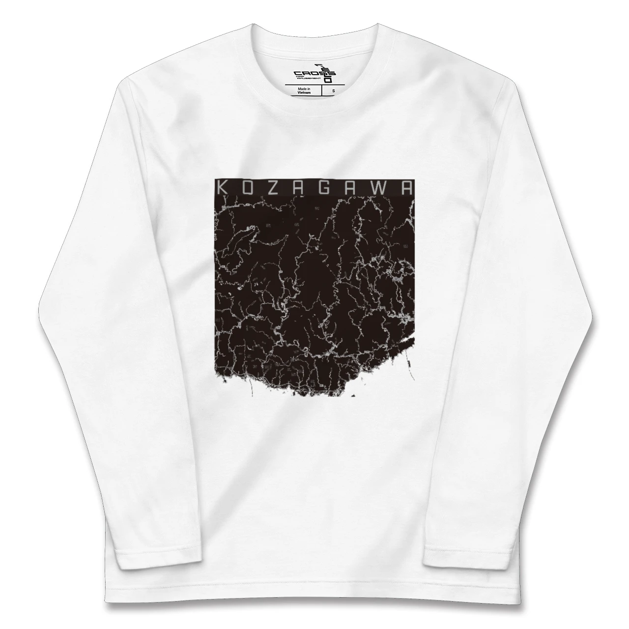 【古座川(和歌山県)】地図柄ロングスリーブTシャツ