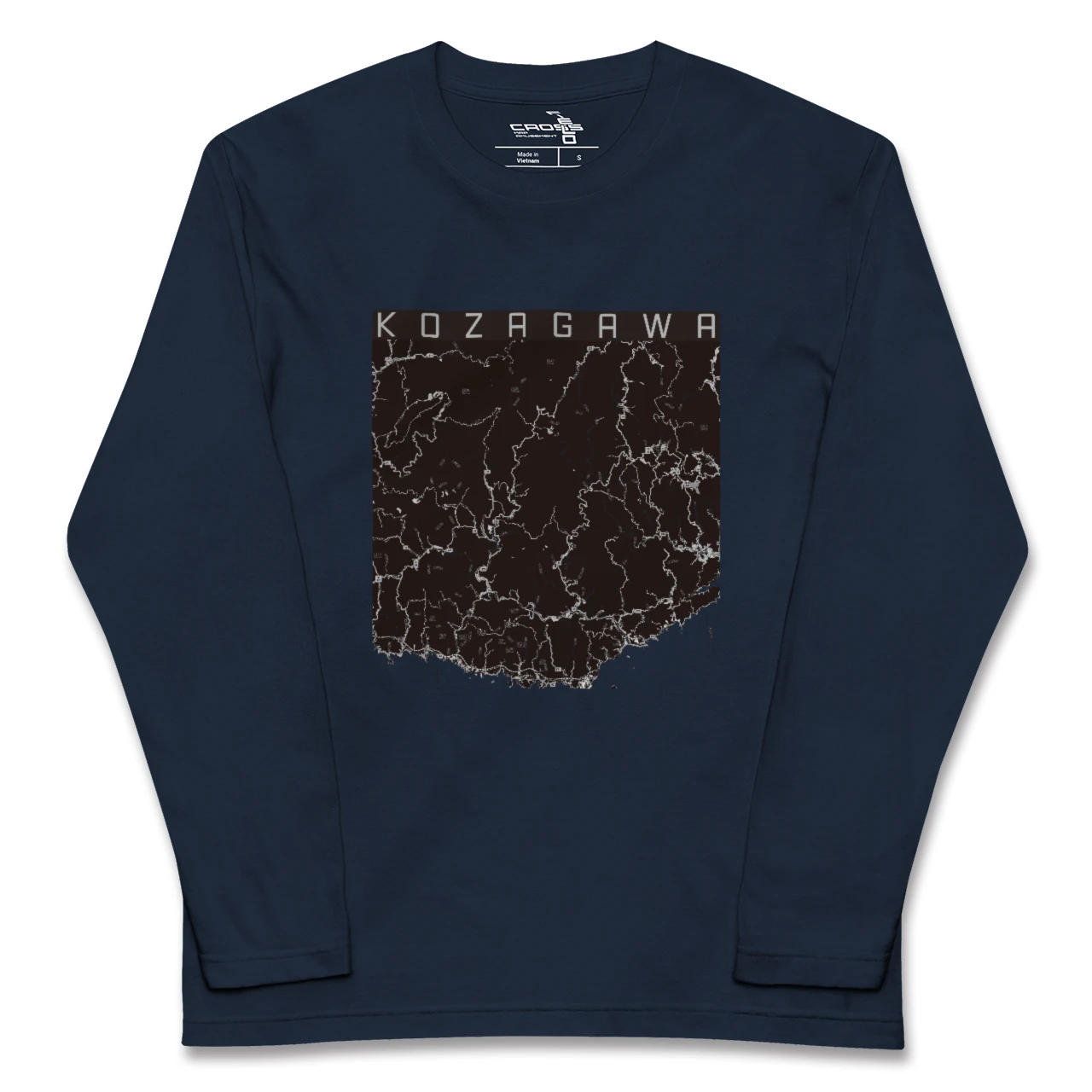 【古座川(和歌山県)】地図柄ロングスリーブTシャツ