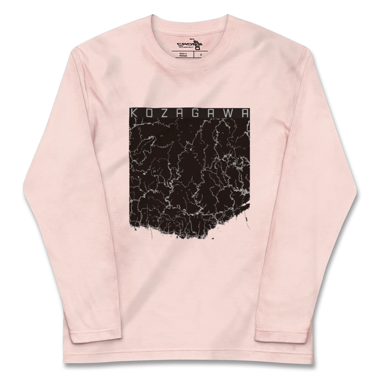 【古座川(和歌山県)】地図柄ロングスリーブTシャツ