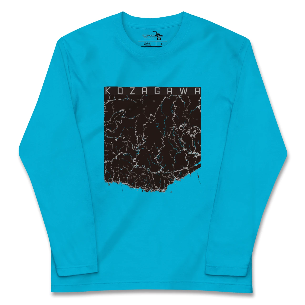 【古座川(和歌山県)】地図柄ロングスリーブTシャツ