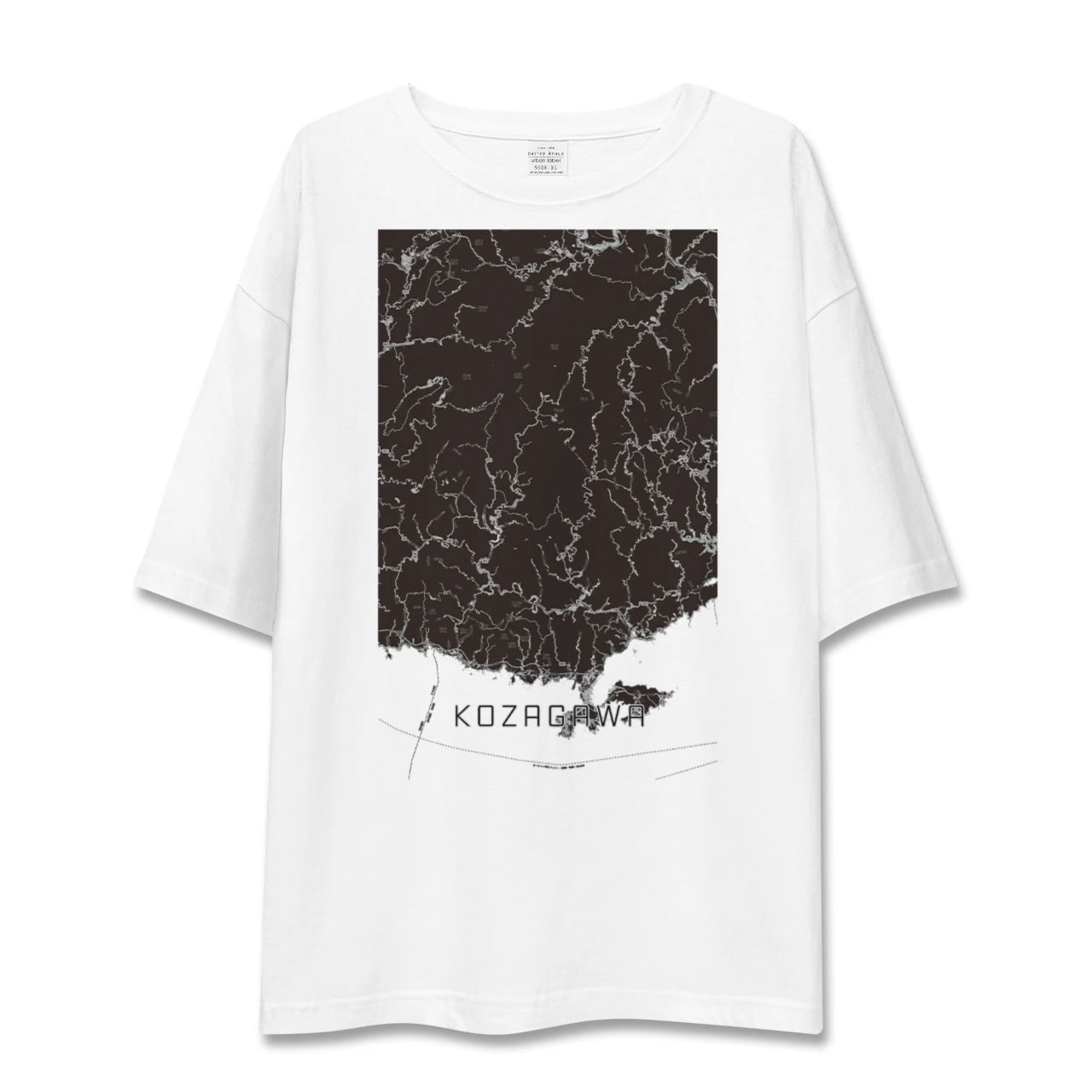 【古座川(和歌山県)】地図柄ビッグシルエットTシャツ