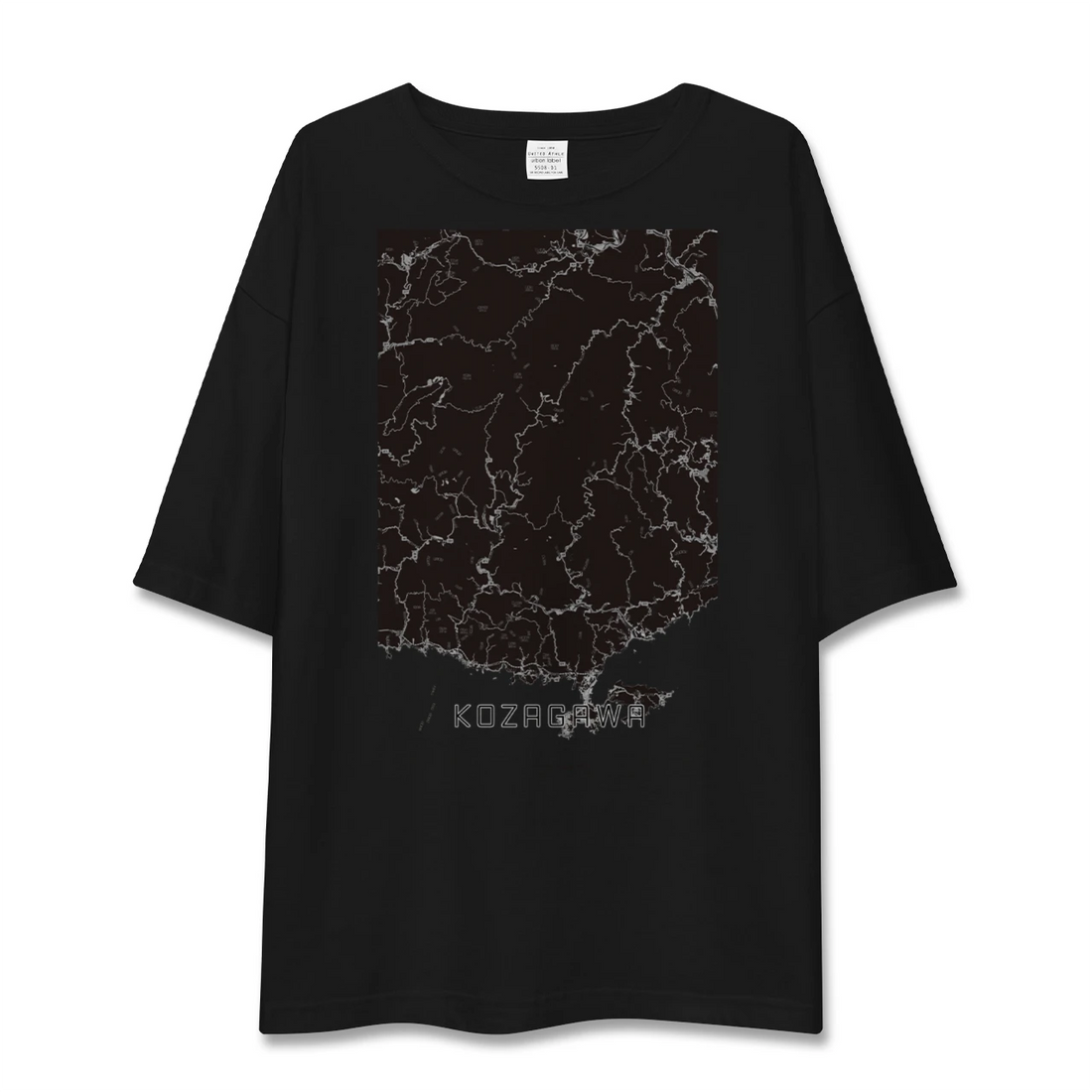 【古座川(和歌山県)】地図柄ビッグシルエットTシャツ