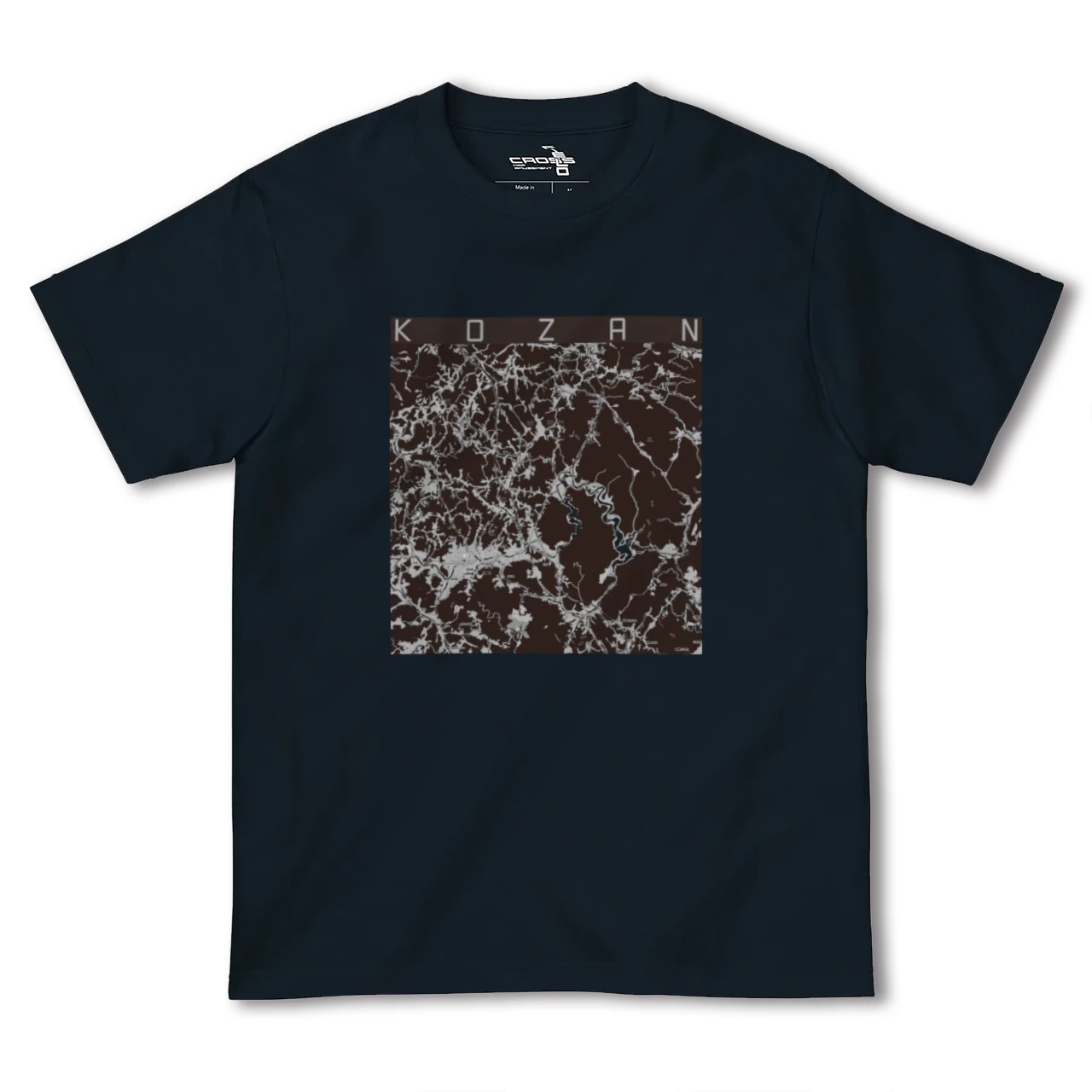 【甲山(広島県)】地図柄ヘビーウェイトTシャツ