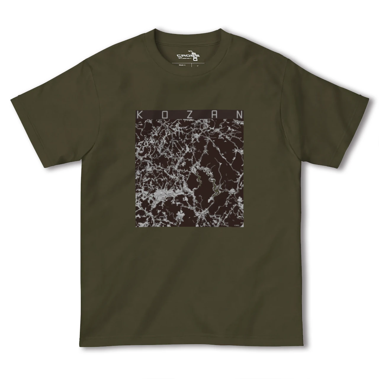 【甲山(広島県)】地図柄ヘビーウェイトTシャツ