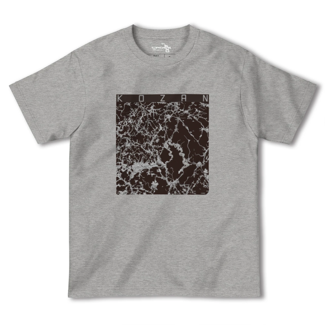 【甲山(広島県)】地図柄ヘビーウェイトTシャツ