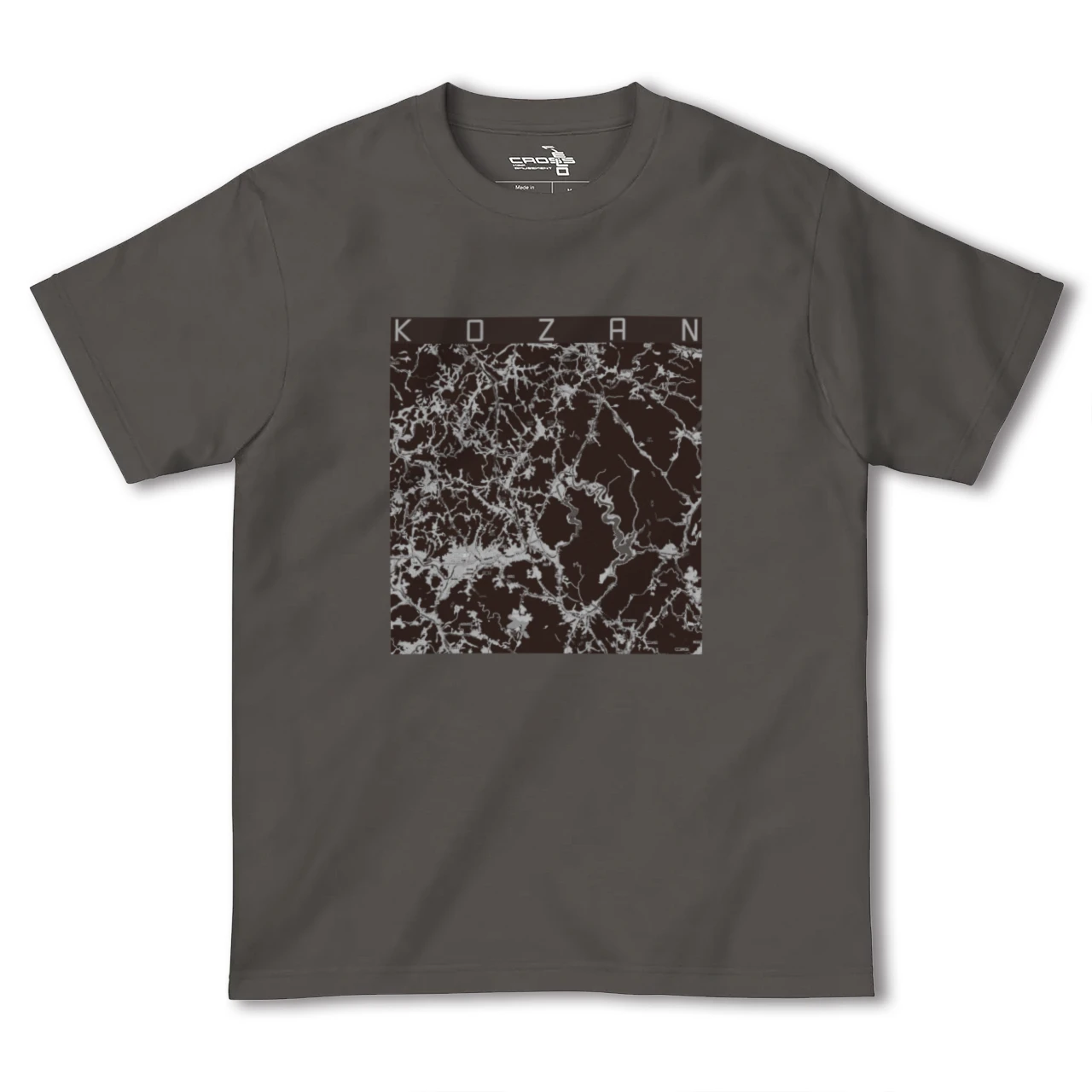 【甲山(広島県)】地図柄ヘビーウェイトTシャツ
