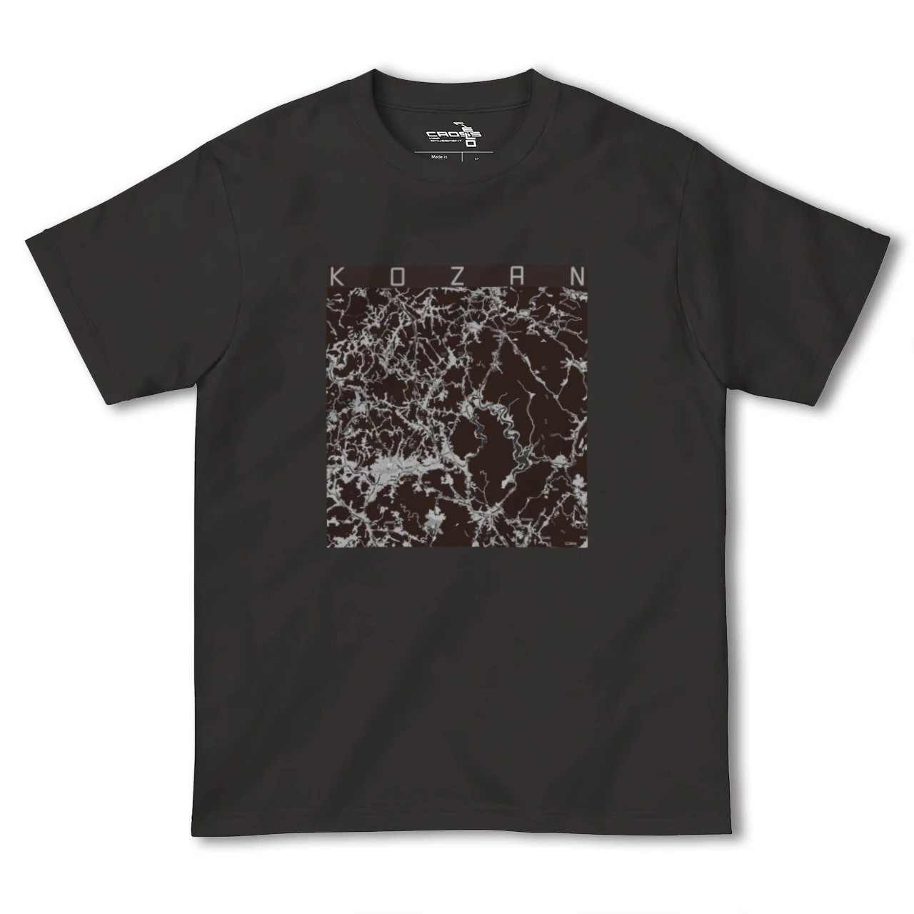 【甲山(広島県)】地図柄ヘビーウェイトTシャツ