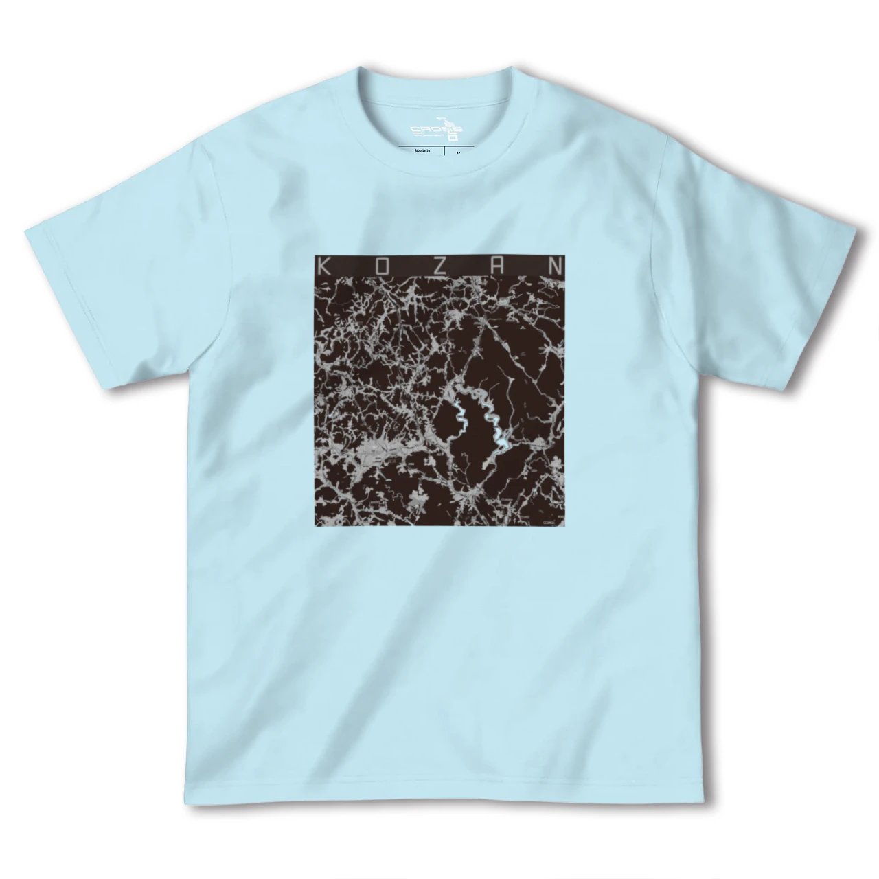 【甲山(広島県)】地図柄ヘビーウェイトTシャツ