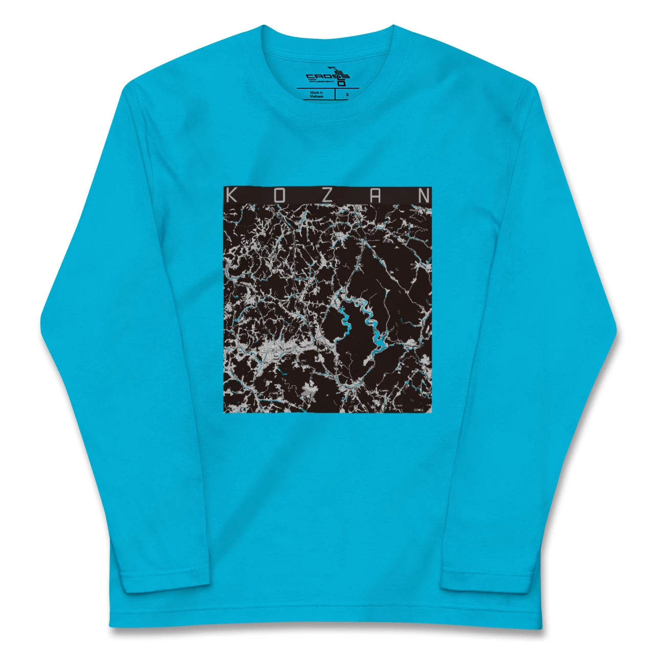 【甲山(広島県)】地図柄ロングスリーブTシャツ