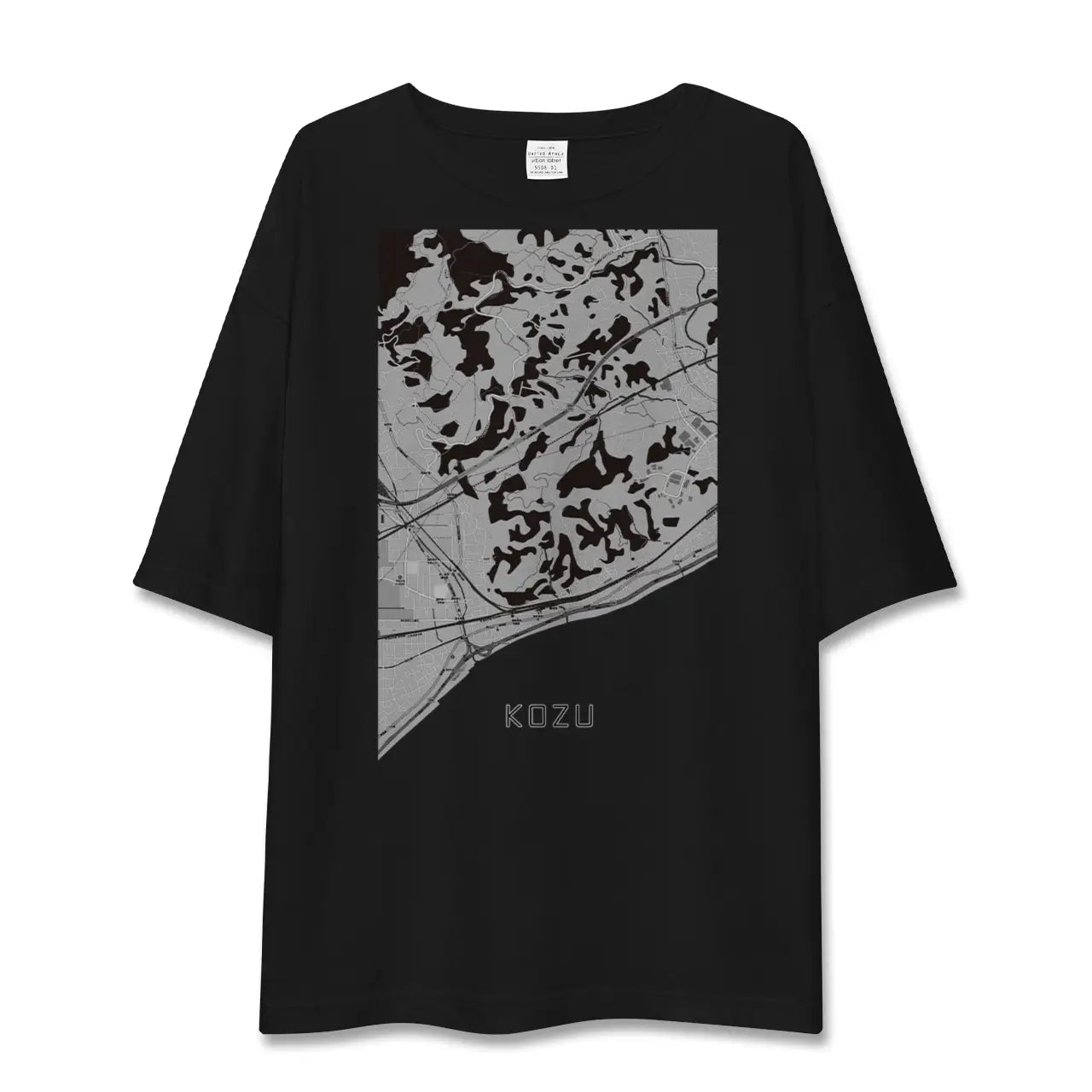 【国府津(神奈川県)】地図柄ビッグシルエットTシャツ