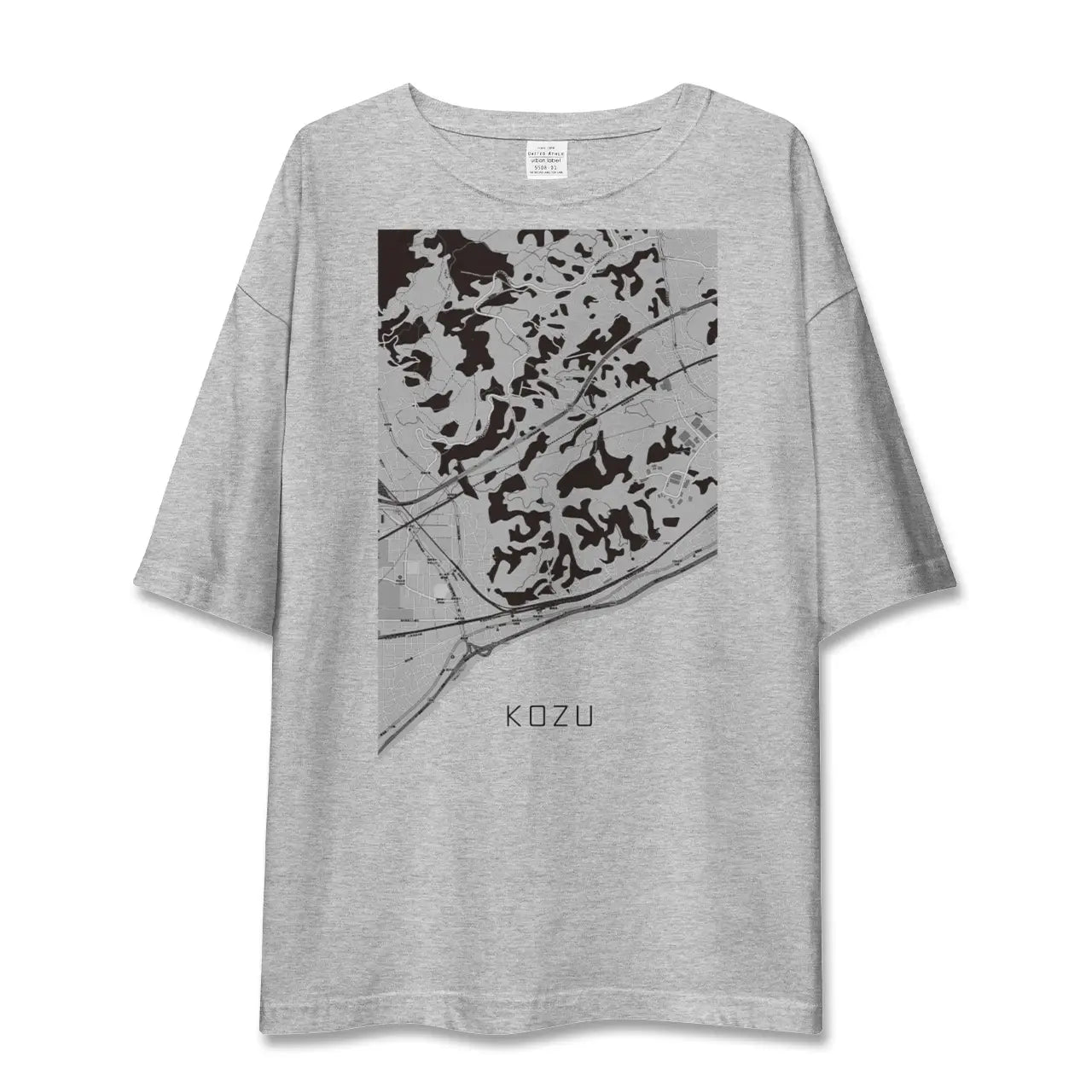 【国府津(神奈川県)】地図柄ビッグシルエットTシャツ
