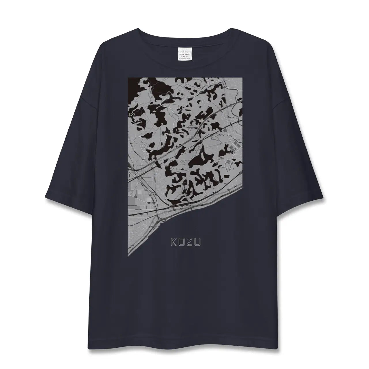 【国府津(神奈川県)】地図柄ビッグシルエットTシャツ