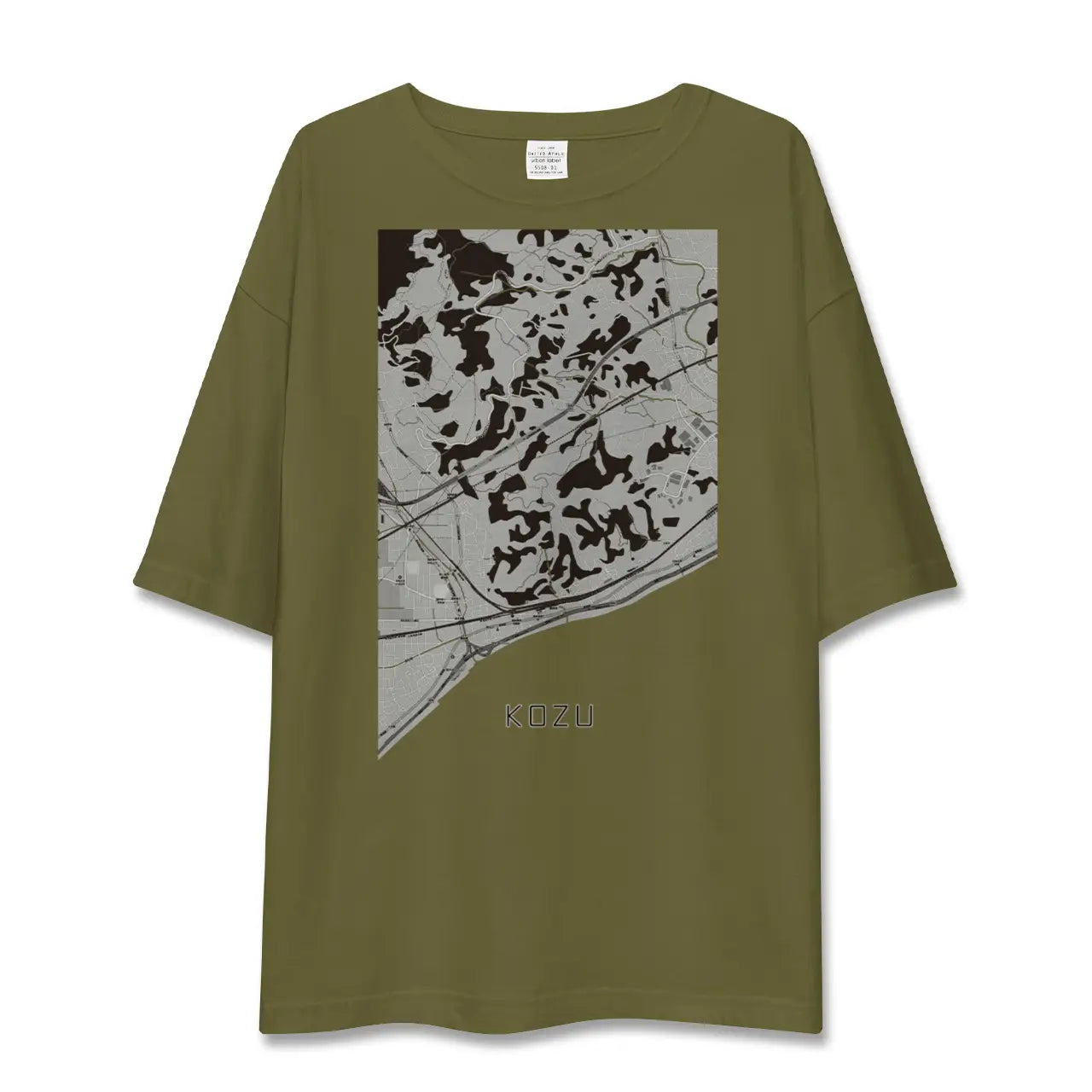 【国府津(神奈川県)】地図柄ビッグシルエットTシャツ