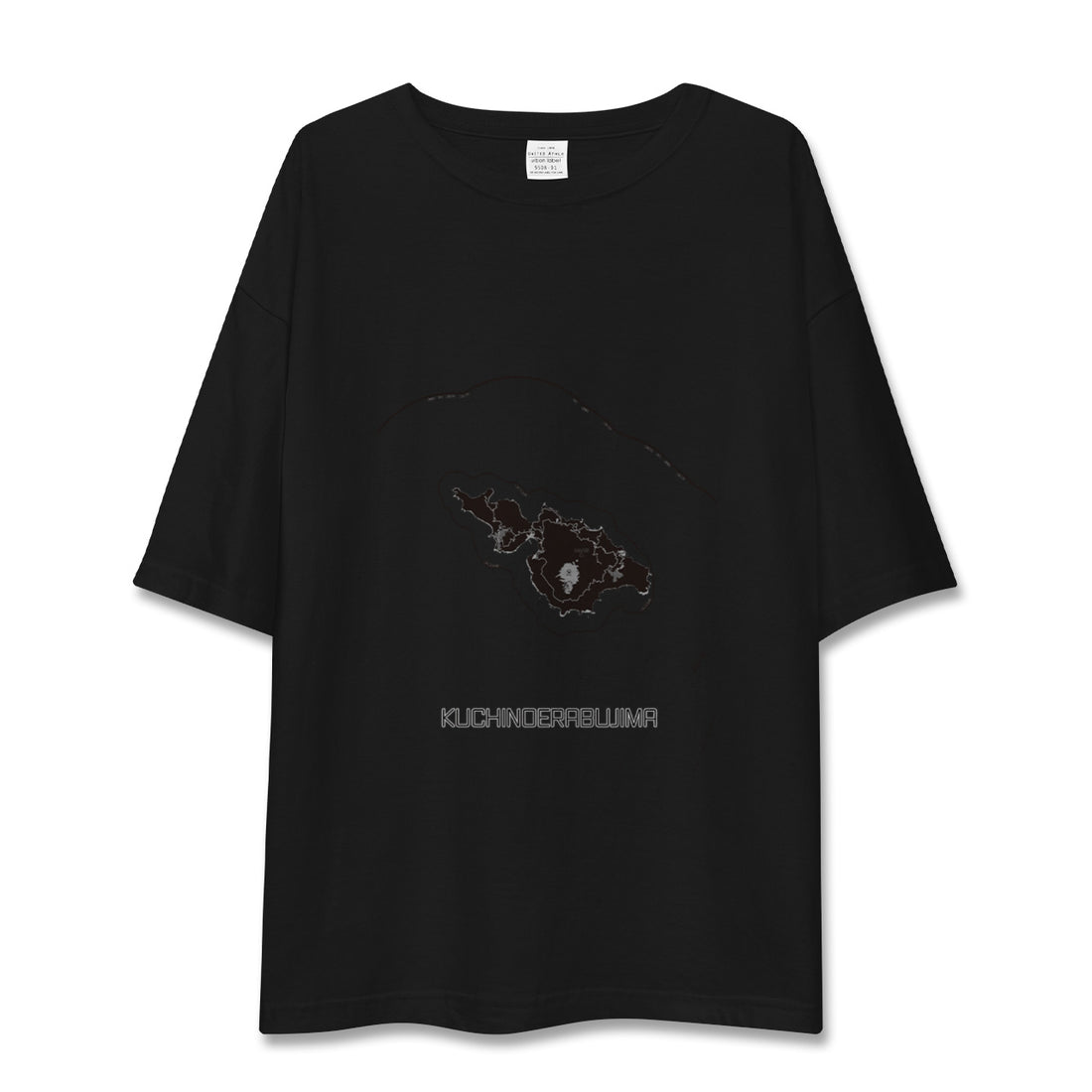 【口永良部島(鹿児島県)】地図柄ビッグシルエットTシャツ