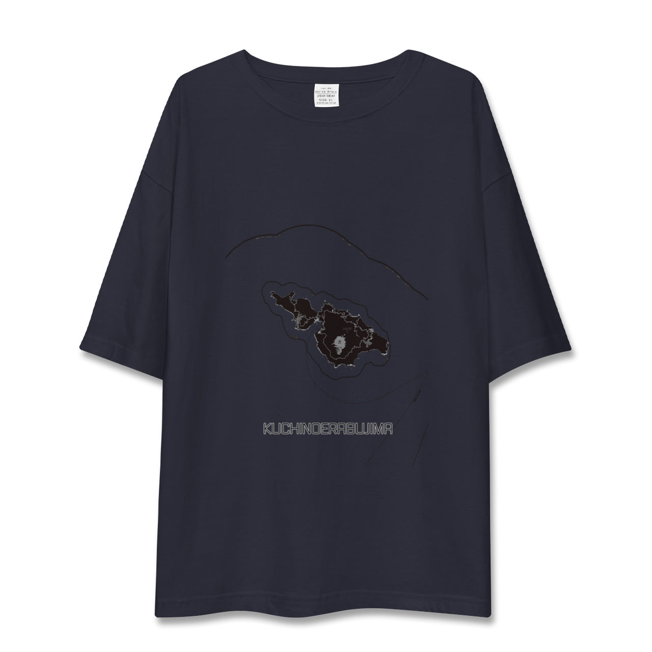 【口永良部島(鹿児島県)】地図柄ビッグシルエットTシャツ