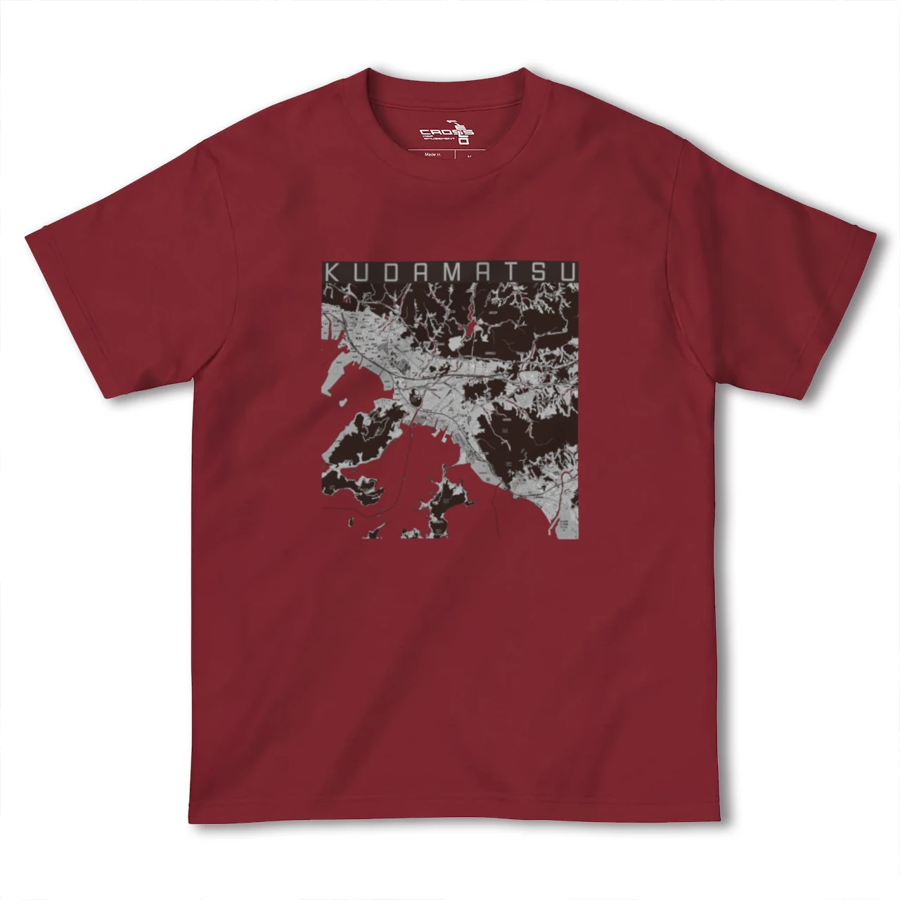 【下松(山口県)】地図柄ヘビーウェイトTシャツ