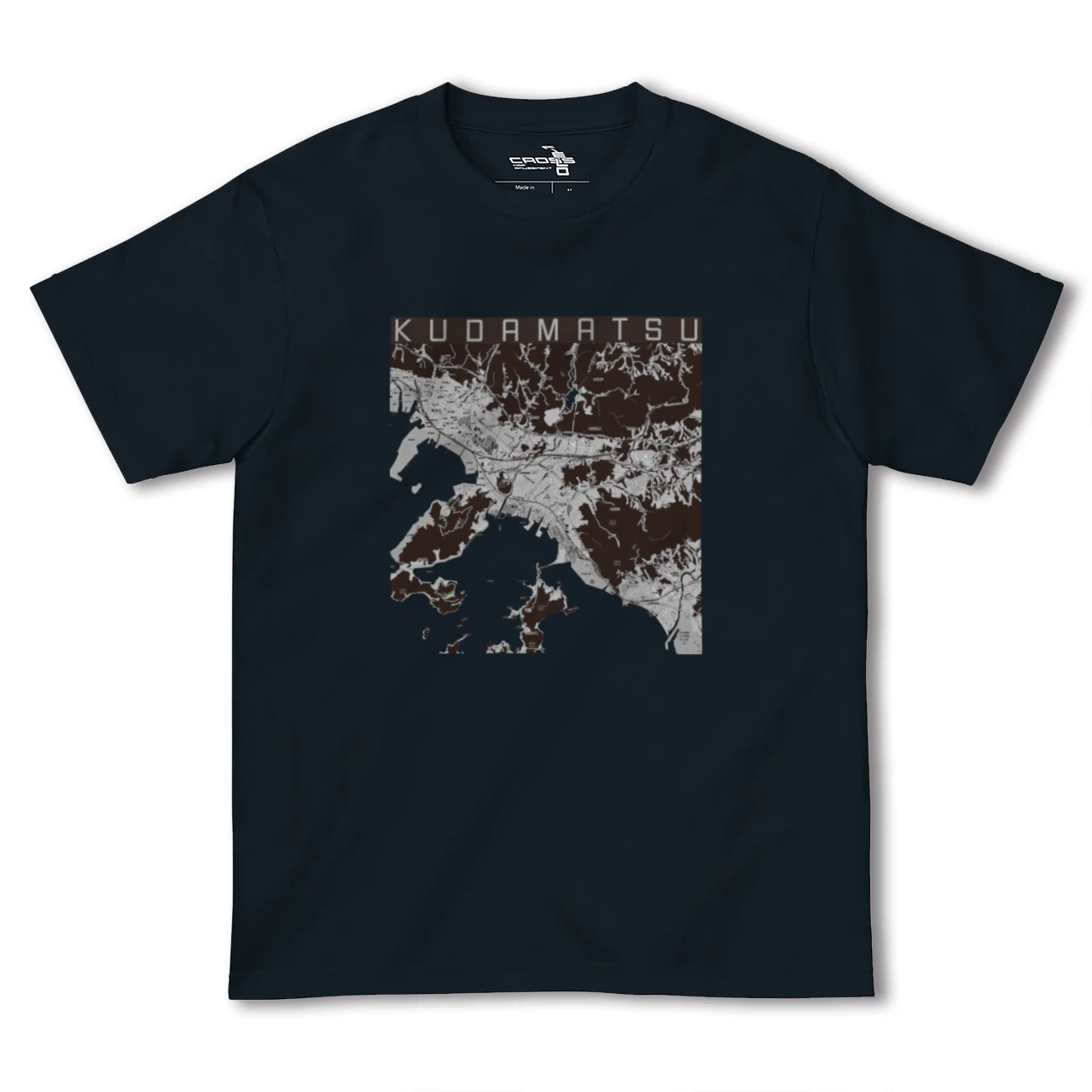 【下松(山口県)】地図柄ヘビーウェイトTシャツ