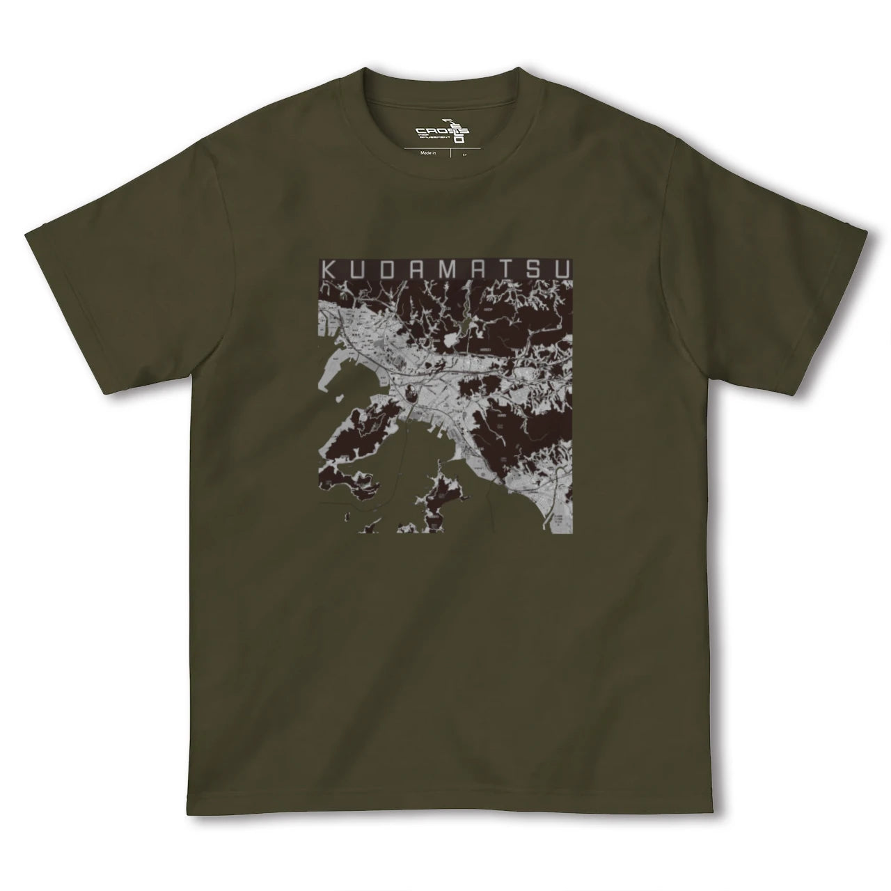 【下松(山口県)】地図柄ヘビーウェイトTシャツ