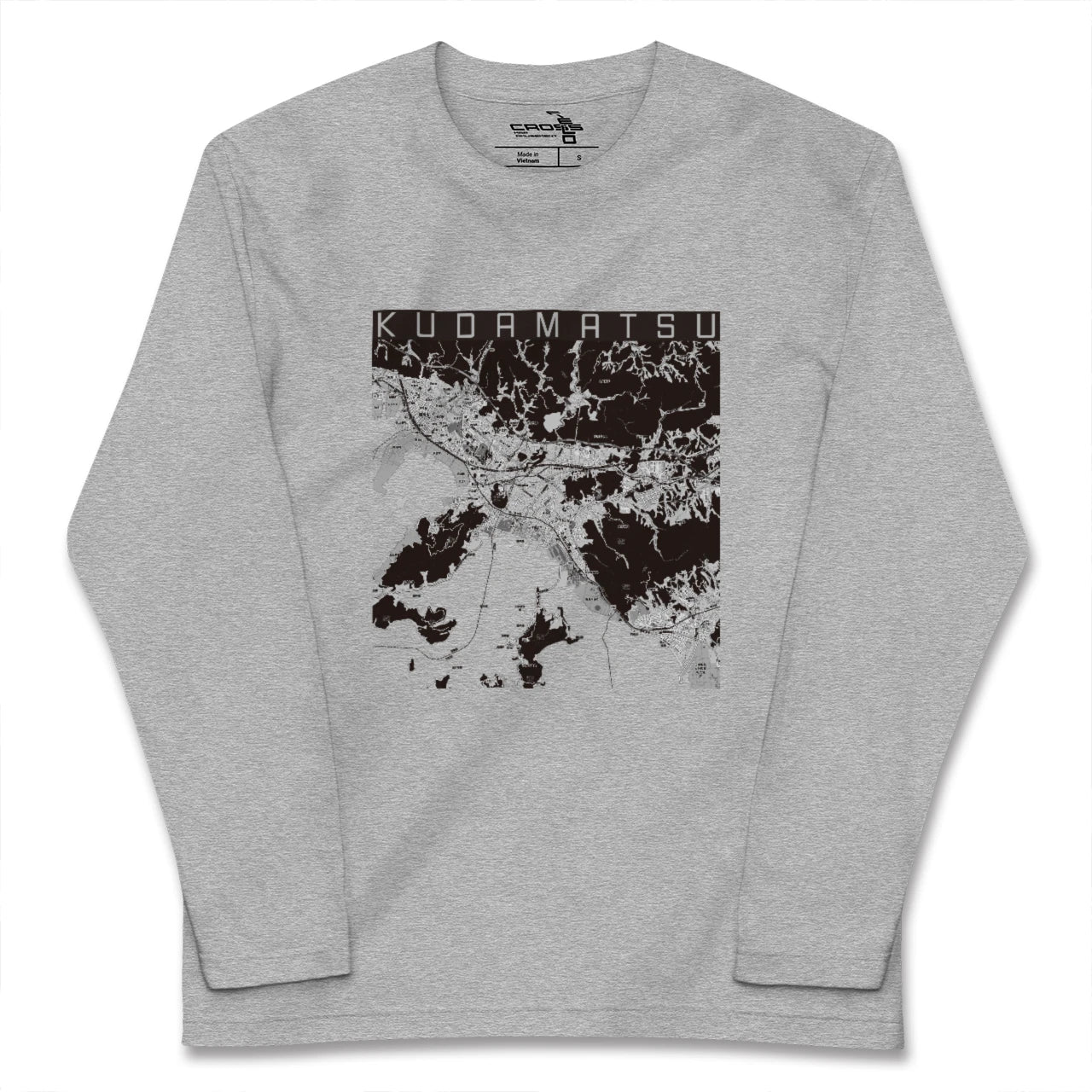 【下松(山口県)】地図柄ロングスリーブTシャツ