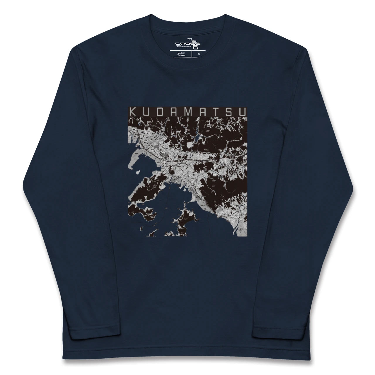 【下松(山口県)】地図柄ロングスリーブTシャツ