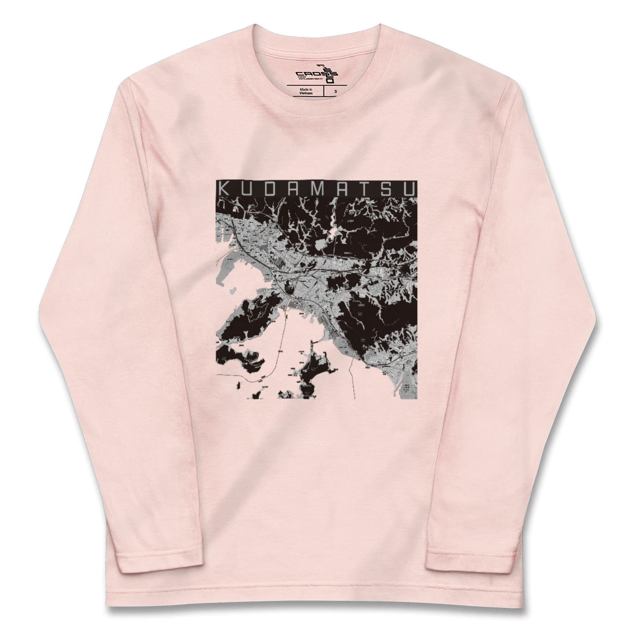 【下松(山口県)】地図柄ロングスリーブTシャツ