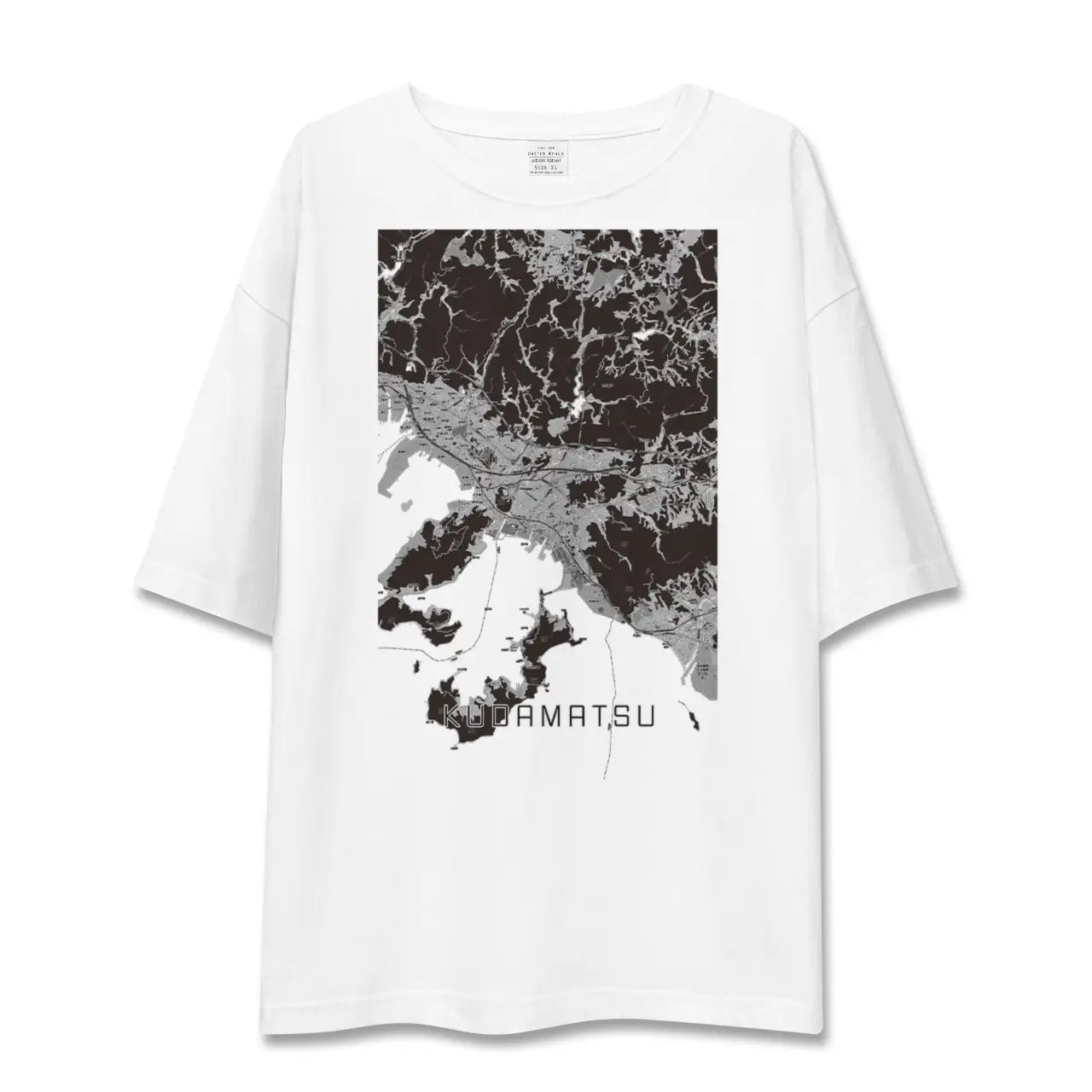 【下松(山口県)】地図柄ビッグシルエットTシャツ