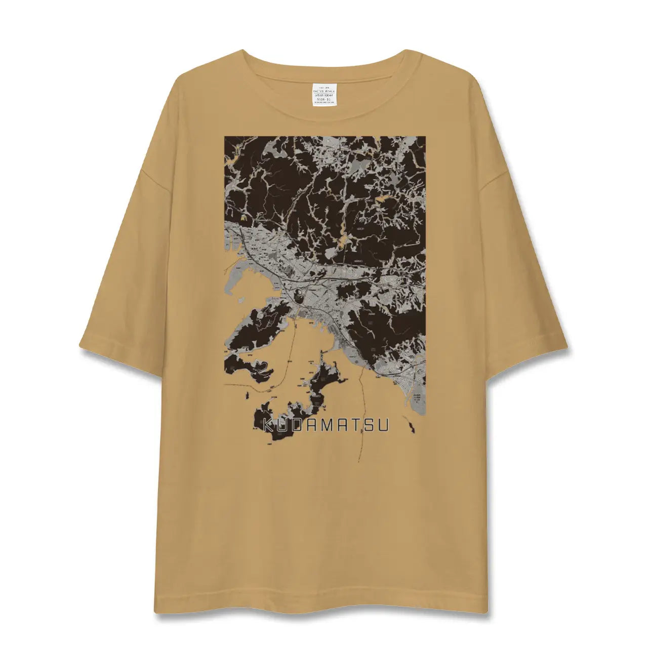 【下松(山口県)】地図柄ビッグシルエットTシャツ