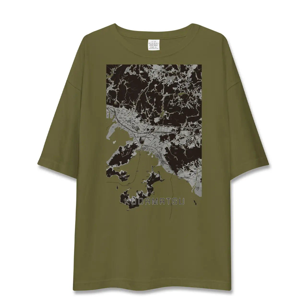 【下松(山口県)】地図柄ビッグシルエットTシャツ