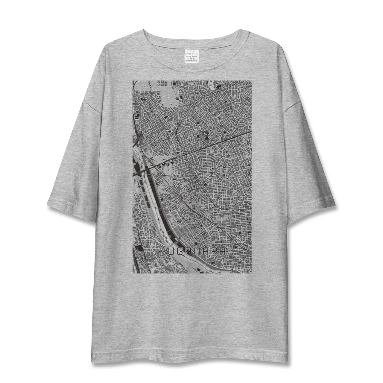 【久が原(東京都)】地図柄ビッグシルエットTシャツ