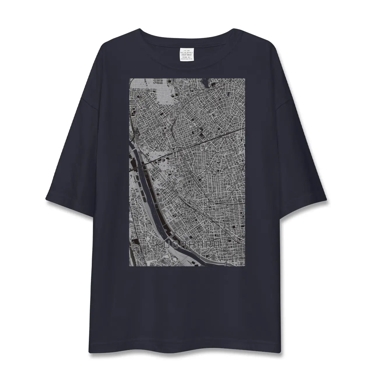 【久が原(東京都)】地図柄ビッグシルエットTシャツ