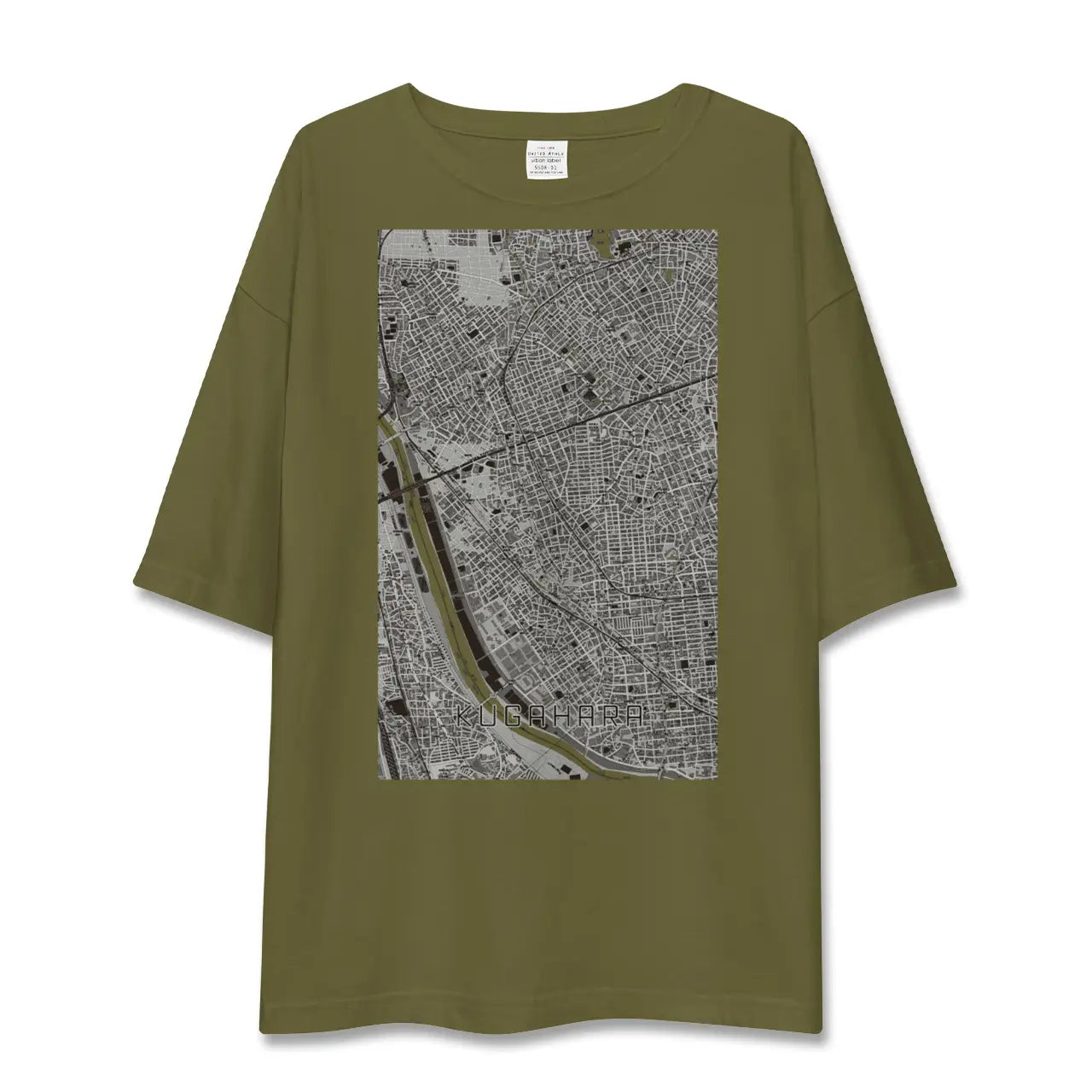 【久が原(東京都)】地図柄ビッグシルエットTシャツ