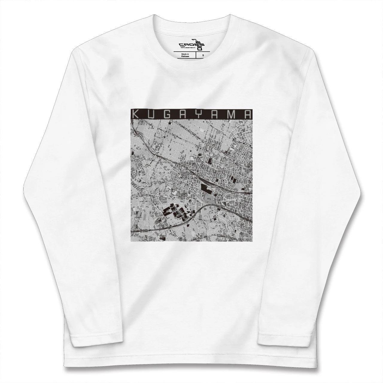 【久我山(東京都)】地図柄ロングスリーブTシャツ