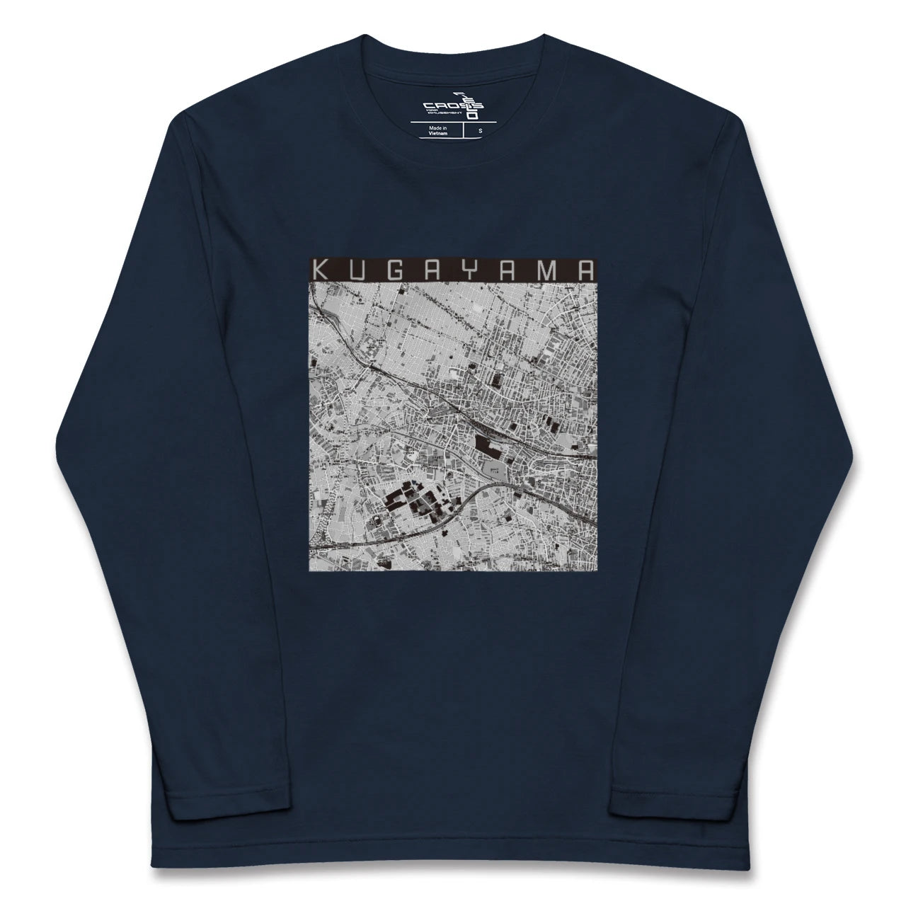 【久我山(東京都)】地図柄ロングスリーブTシャツ