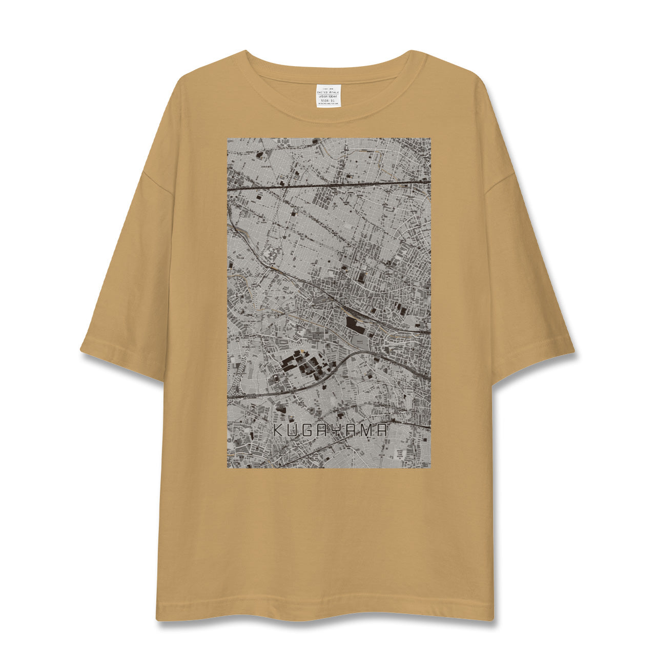 【久我山(東京都)】地図柄ビッグシルエットTシャツ