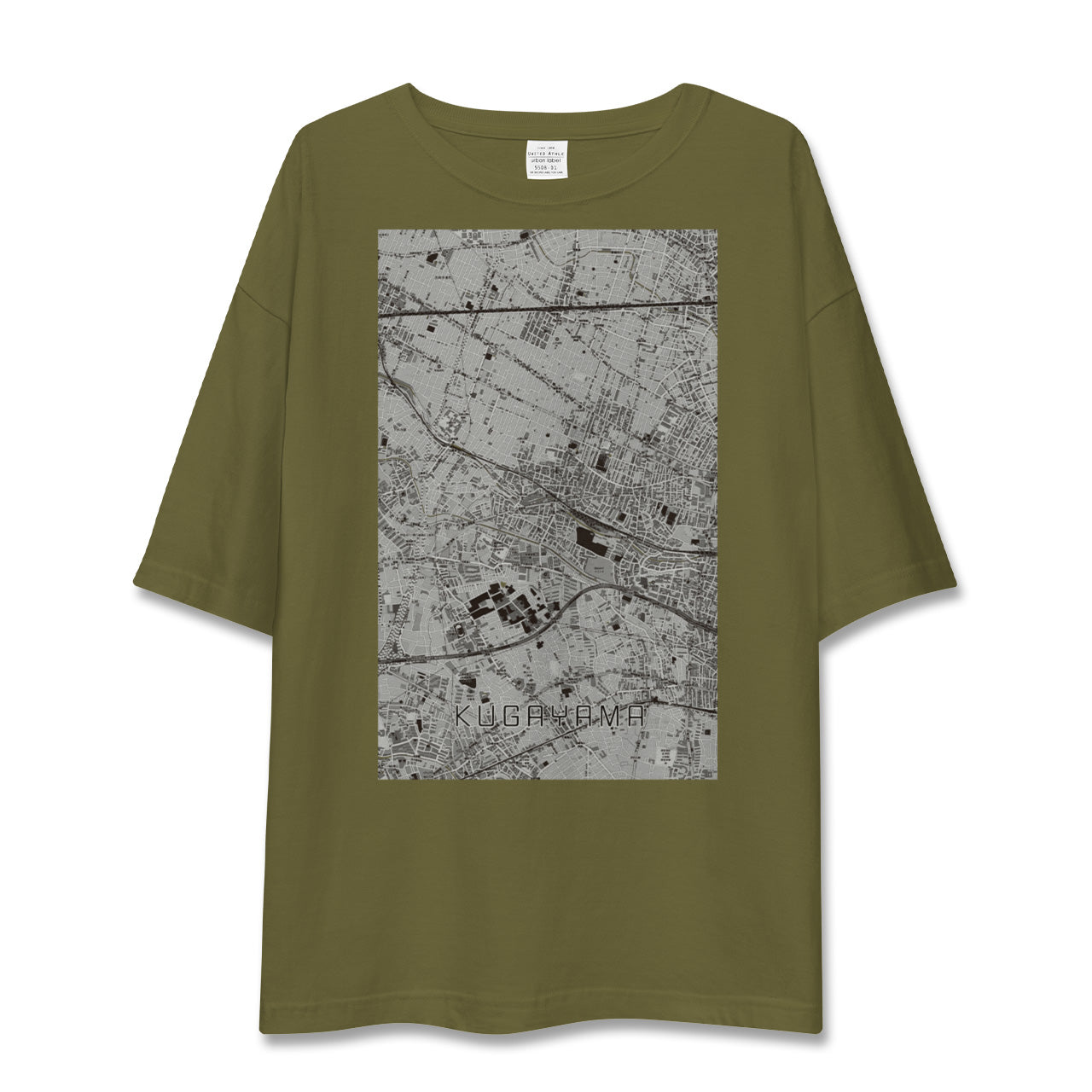 【久我山(東京都)】地図柄ビッグシルエットTシャツ