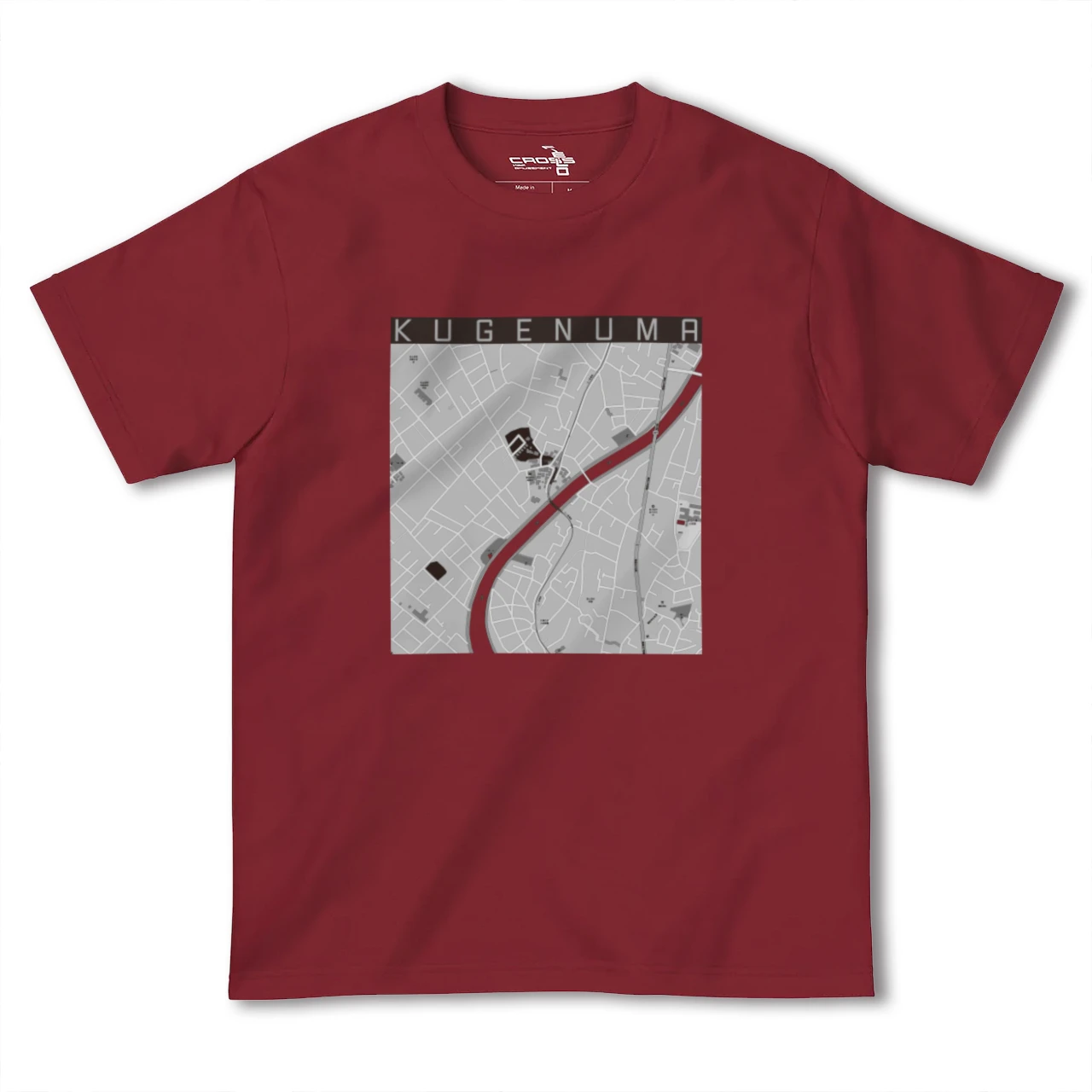 【鵠沼(神奈川県)】地図柄ヘビーウェイトTシャツ