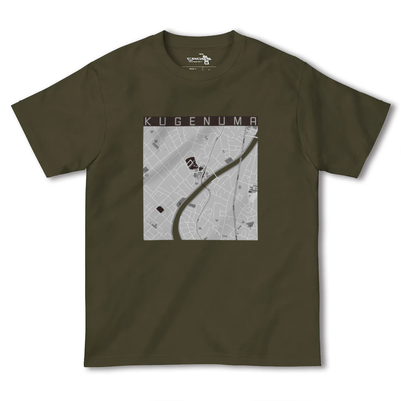 【鵠沼(神奈川県)】地図柄ヘビーウェイトTシャツ