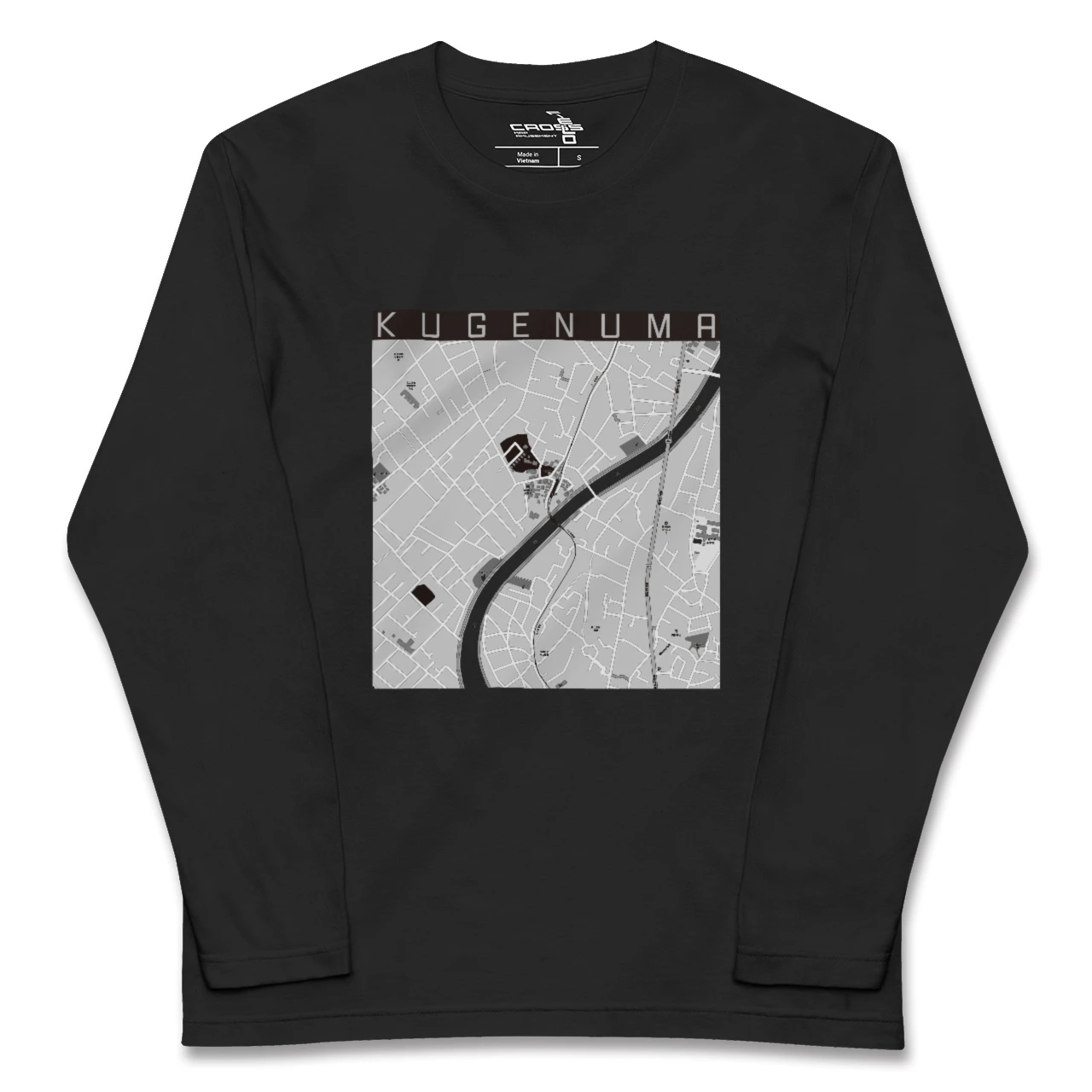 【鵠沼(神奈川県)】地図柄ロングスリーブTシャツ