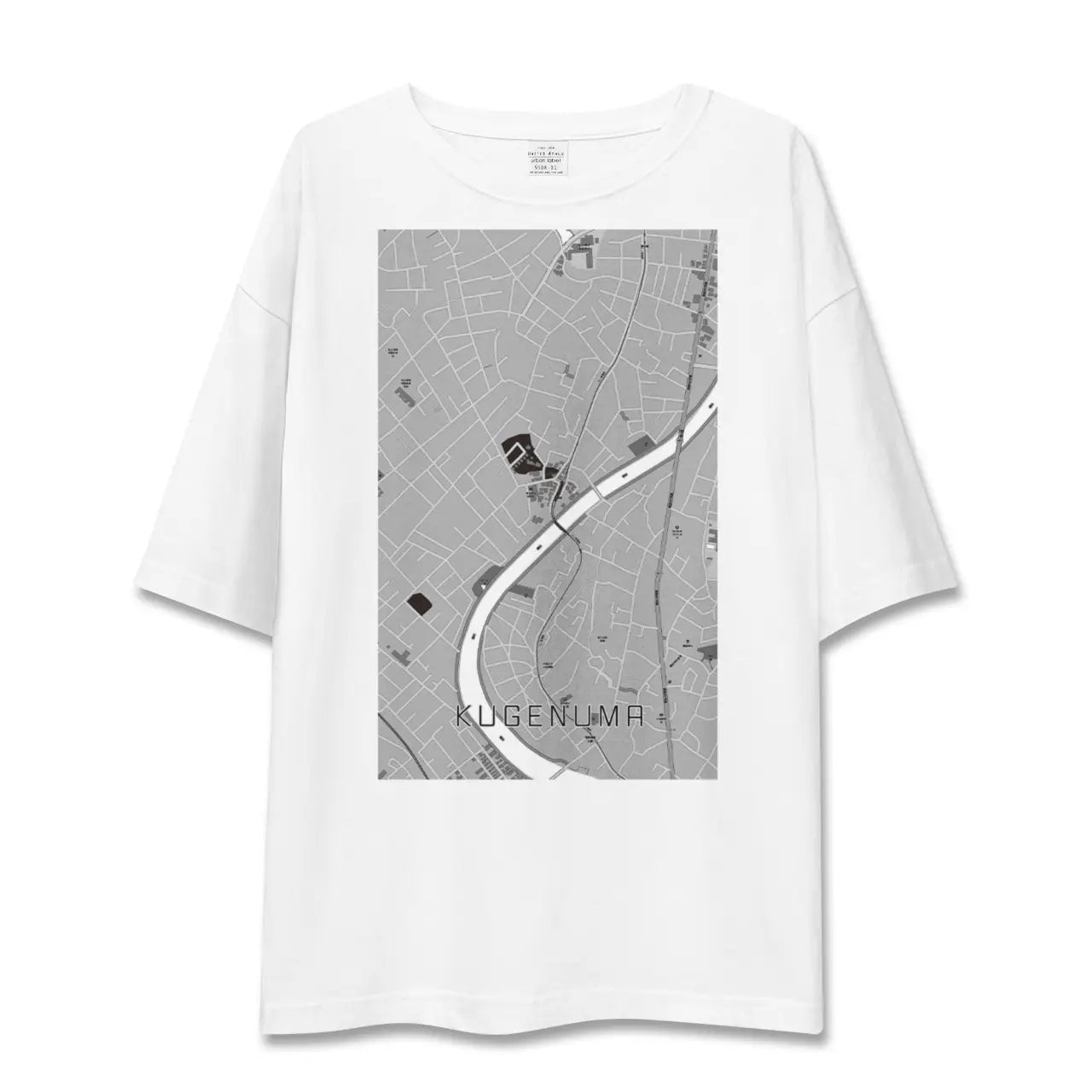 【鵠沼(神奈川県)】地図柄ビッグシルエットTシャツ