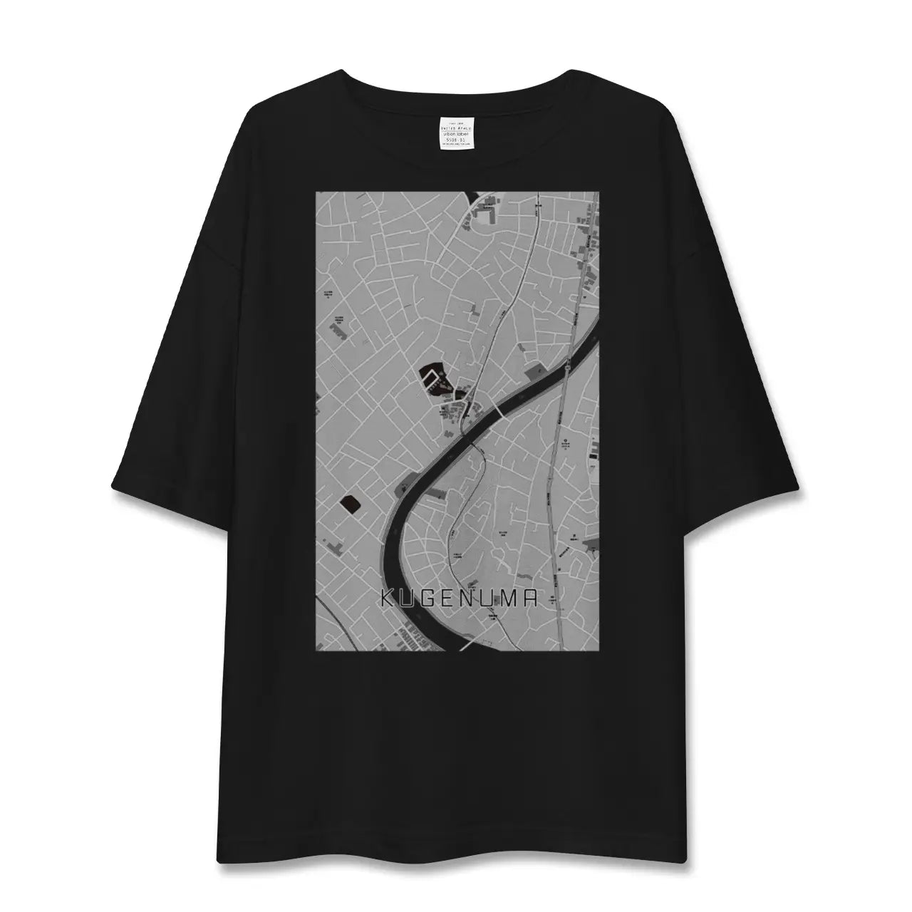 【鵠沼(神奈川県)】地図柄ビッグシルエットTシャツ